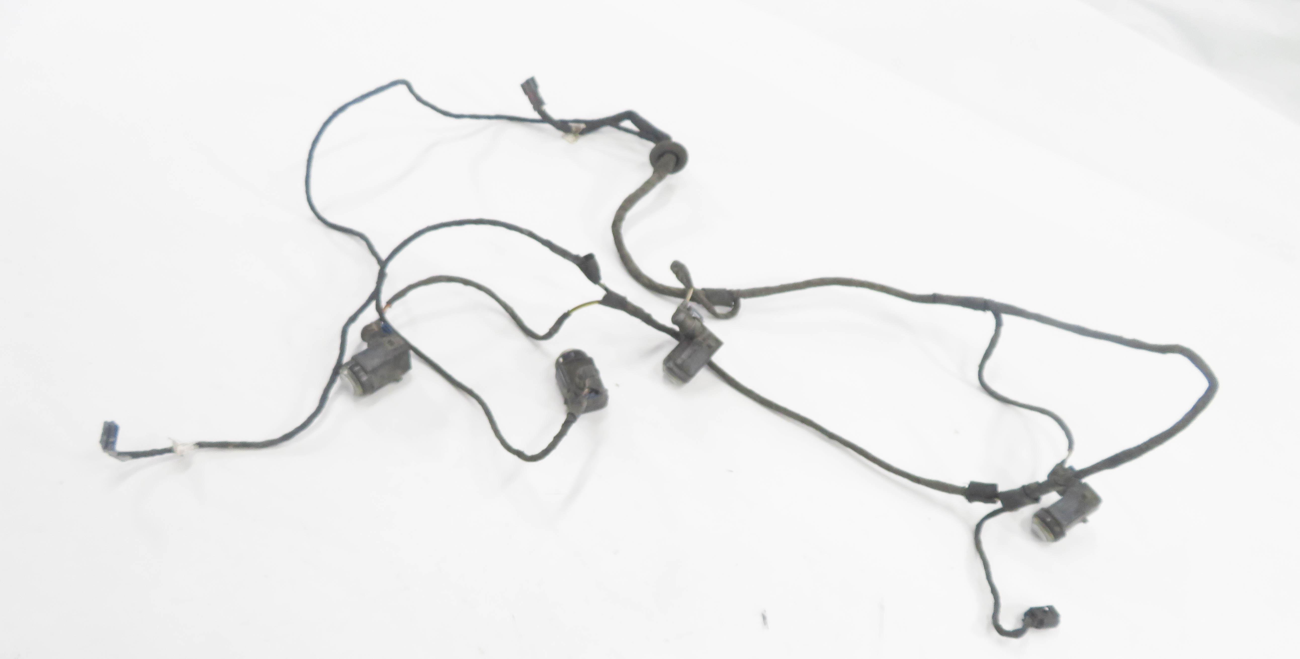 2008 MERCEDES CLS63 AMG (C219) REAR PDC PARK SENSOR SET w/ HARNESS (SILVER 775U) — exact item pictured