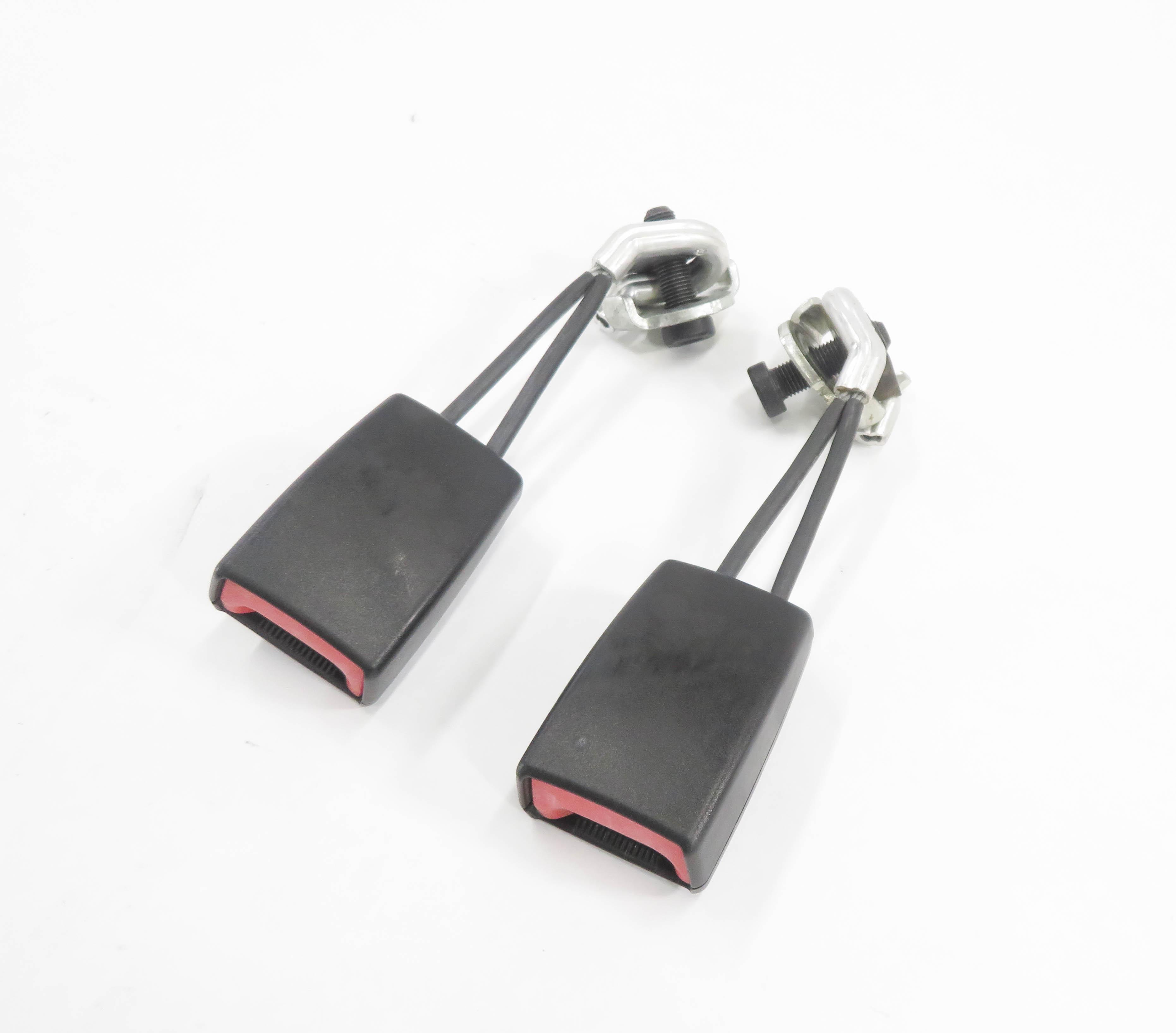 2008 MERCEDES CLS63 AMG (C219) LEFT & RIGHT REAR SEATBELT BUCKLE RECEIVER SET-2 — exact item pictured