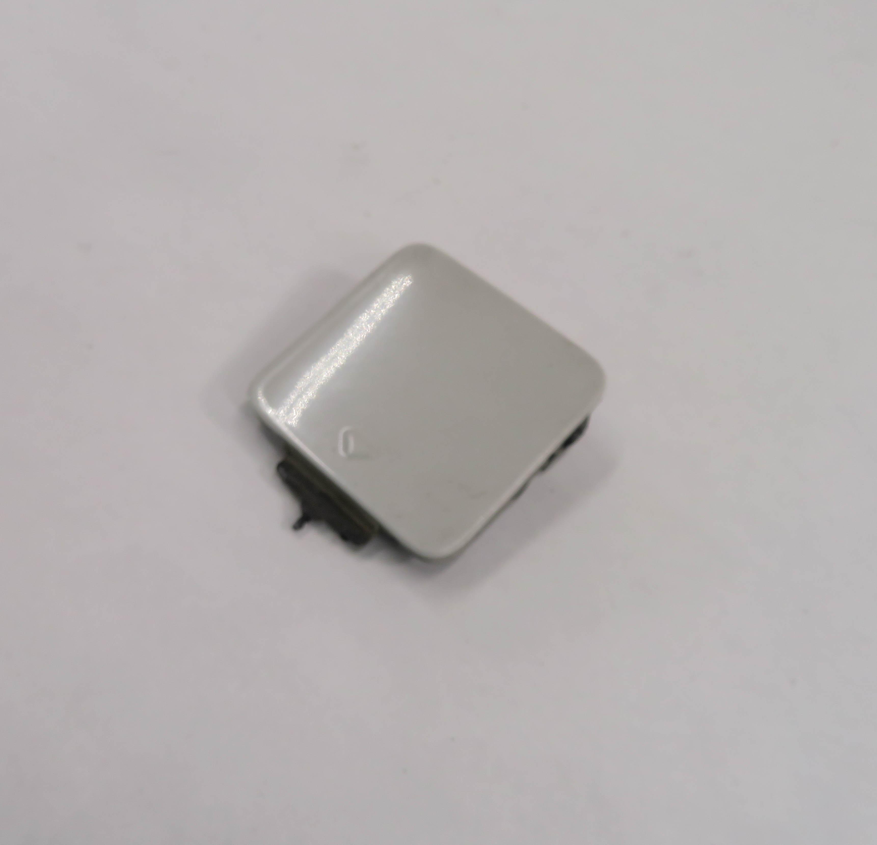 2011 BMW 750i (F01) REAR TOWING EYE TOW HOOK COVER TRIM CAP (MINERAL WHITE A96) — exact item pictured