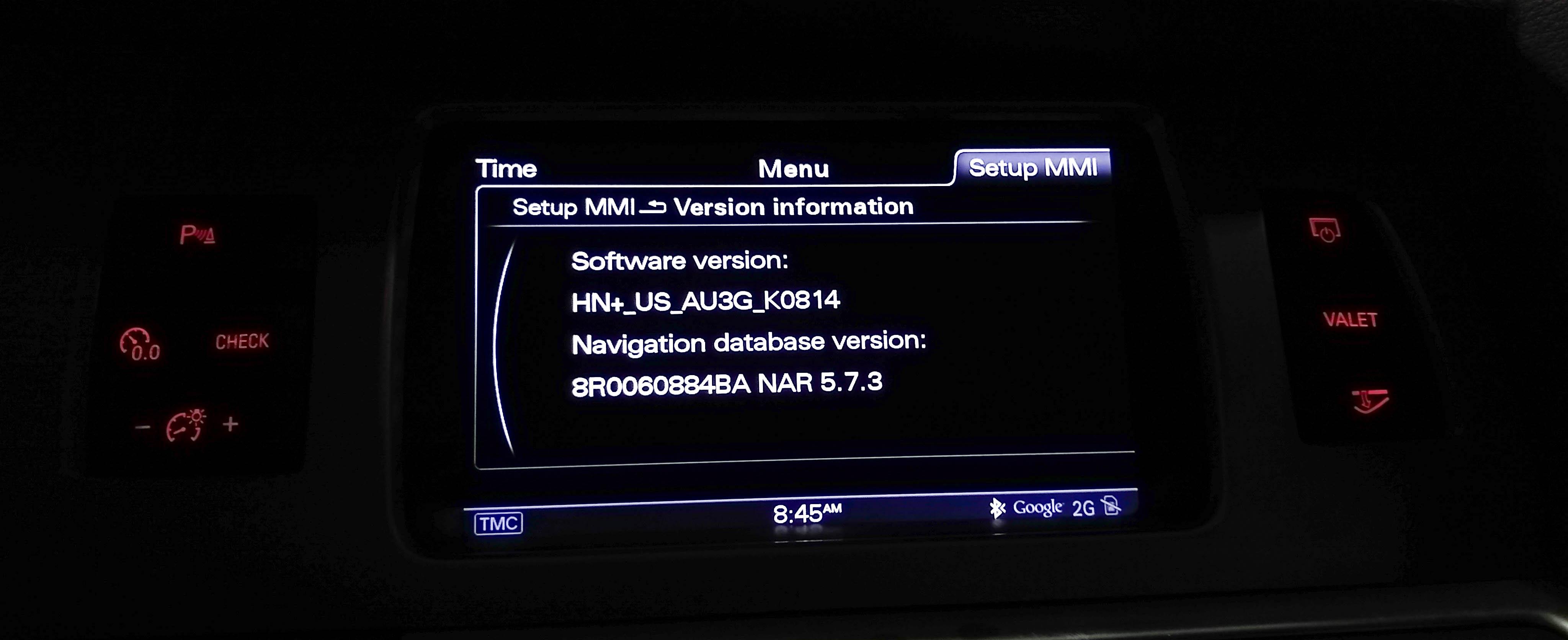 2013-2017 AUDI A5 S5 Q5 Q7 (4L B8 8T 8R) GPS NAVIGATION MEDIA INFORMATION SCREEN — exact item pictured