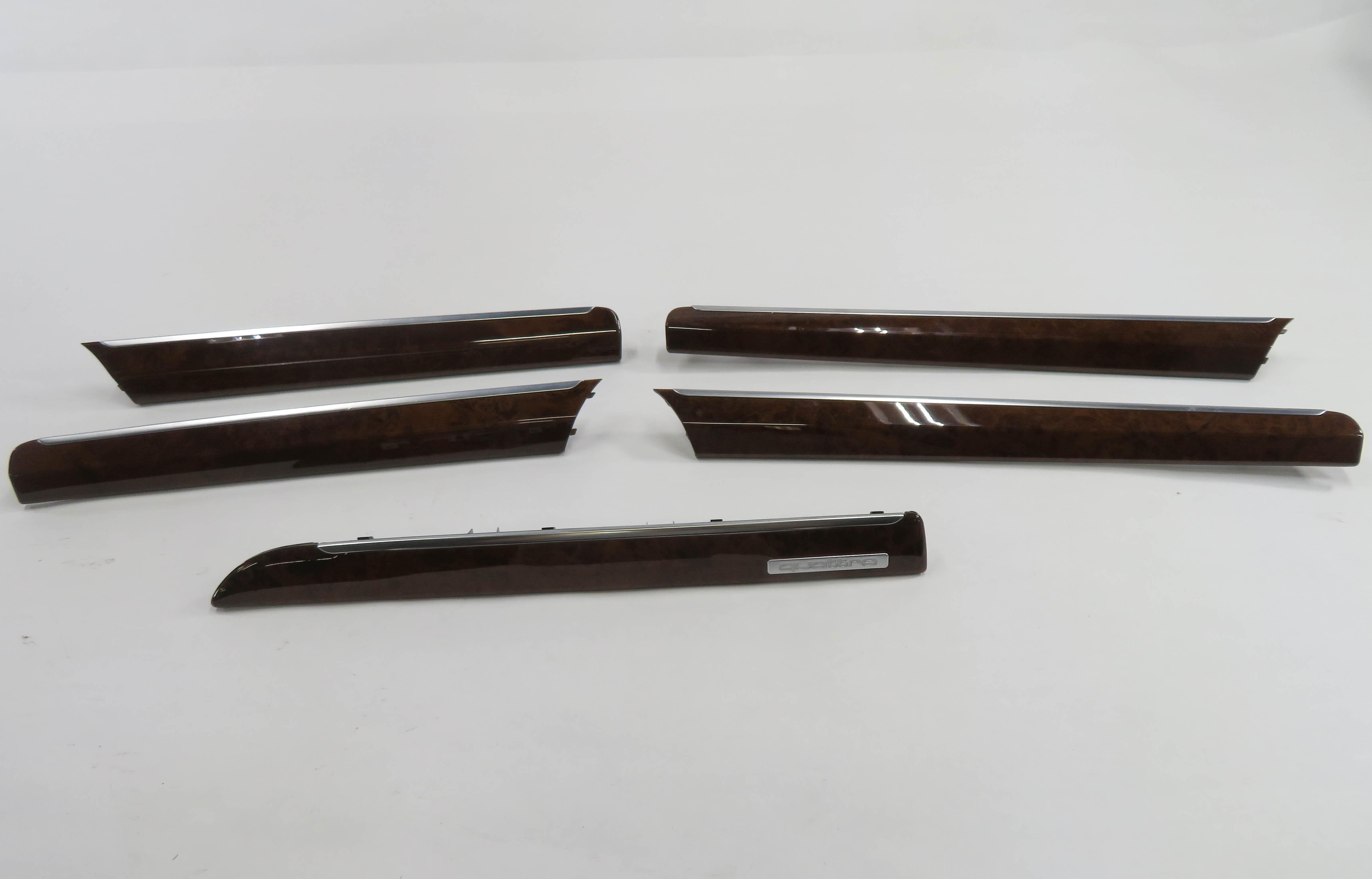 2013 AUDI Q7 (4L) DASH / DOOR TRIM PANEL SET (WOOD GRAIN) — exact item pictured
