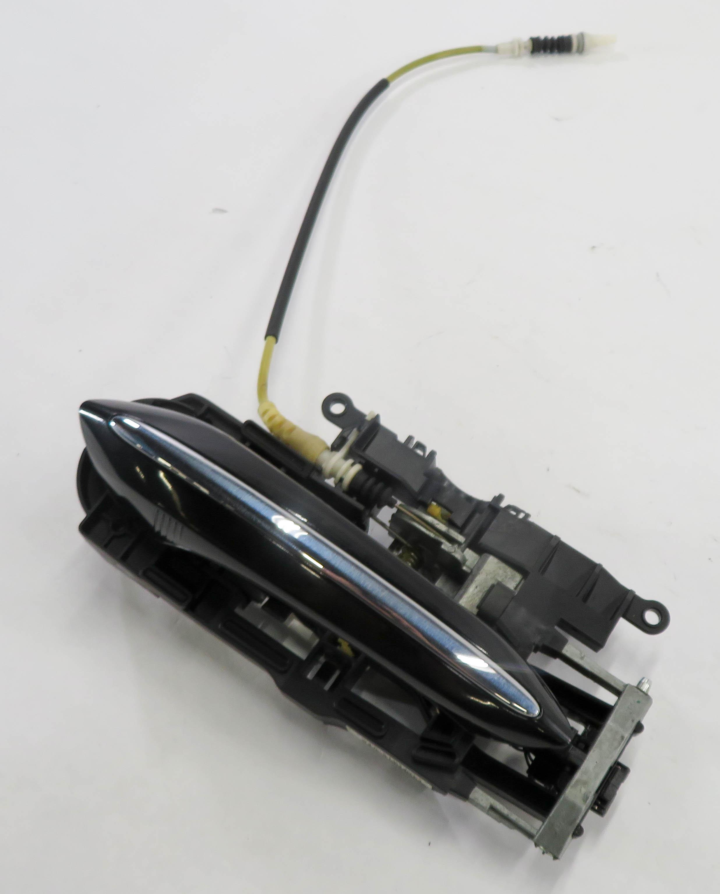 09-18 BMW 528i 535i 550i 740i 750i 760i LEFT REAR COMFORT DOOR HANDLE (BLACK) — exact item pictured