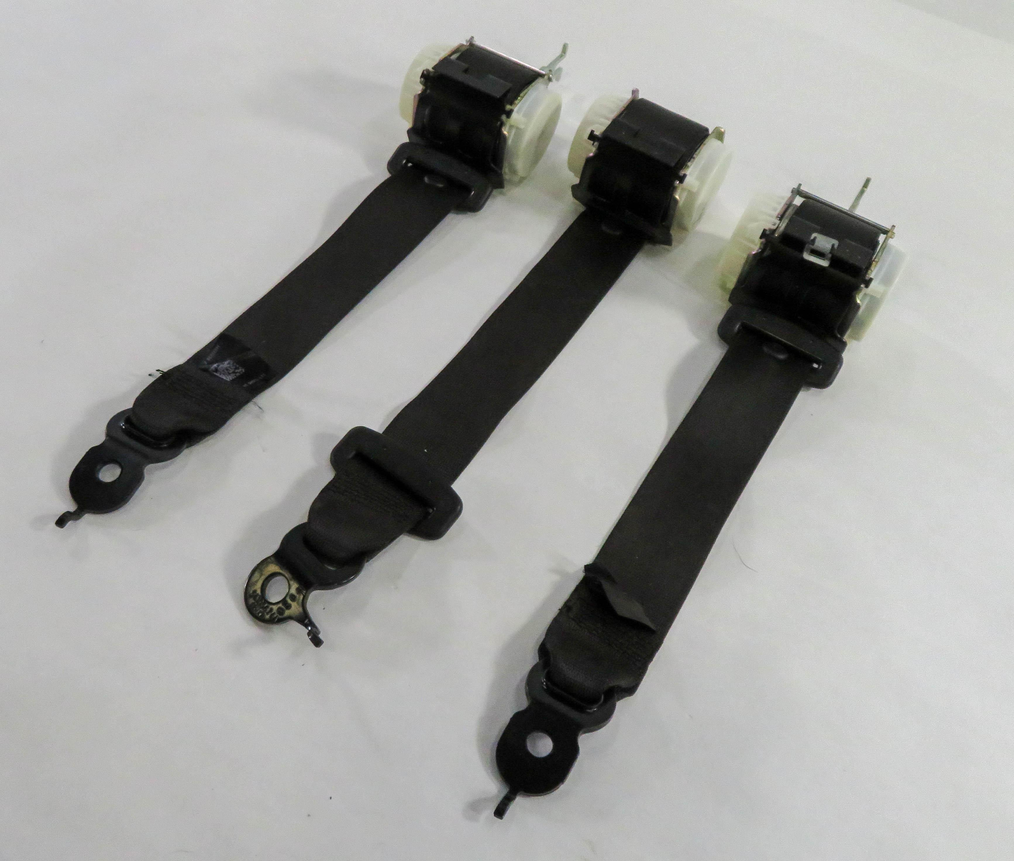 2014 BMW 750i (F01) REAR SEAT - SEATBELT RETRACTOR SET-3 (BLACK) — exact item pictured