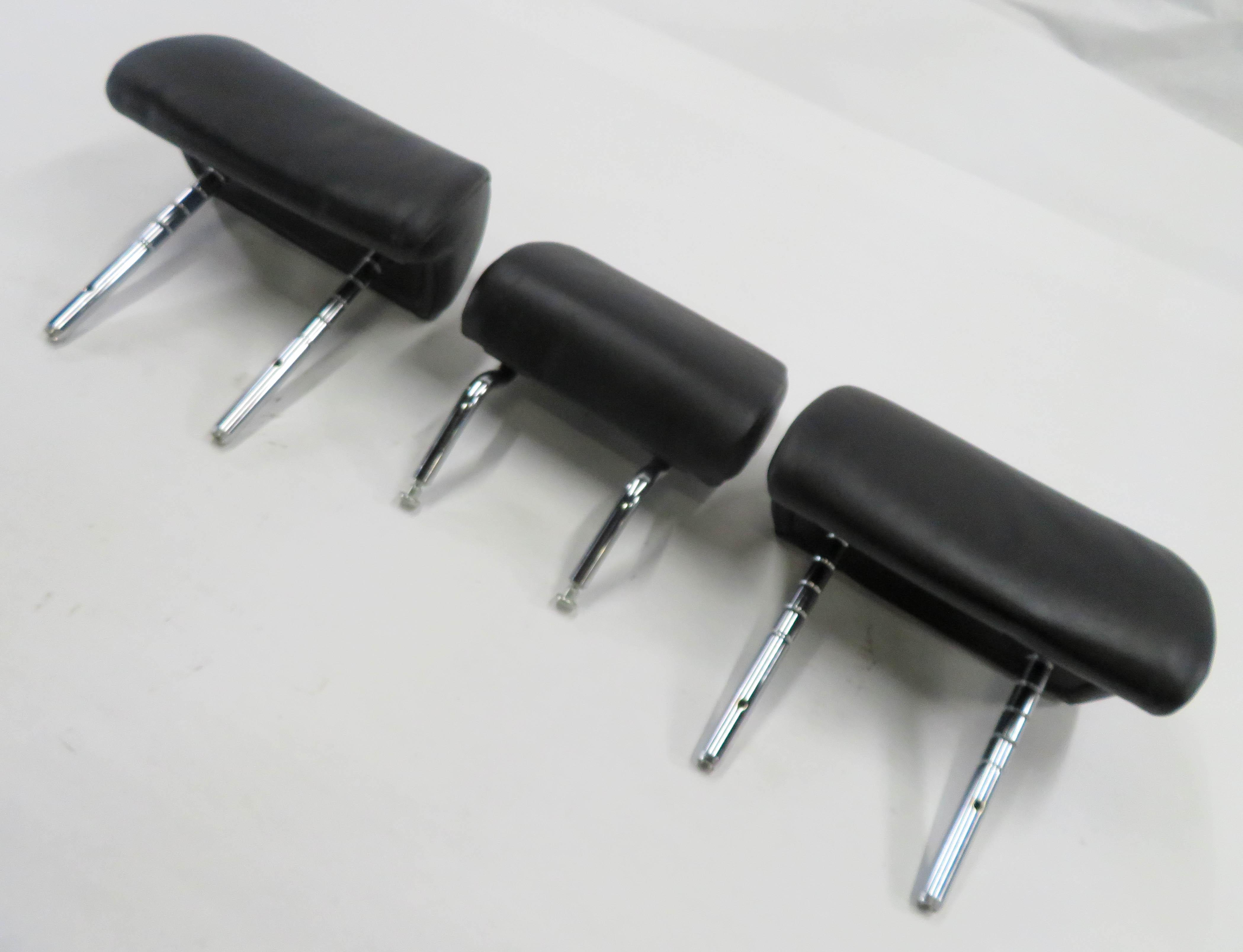 2014 BMW 750i (F01) REAR SEAT HEADREST SET-3 (BLACK NAPPA LEATHER NASW) — exact item pictured
