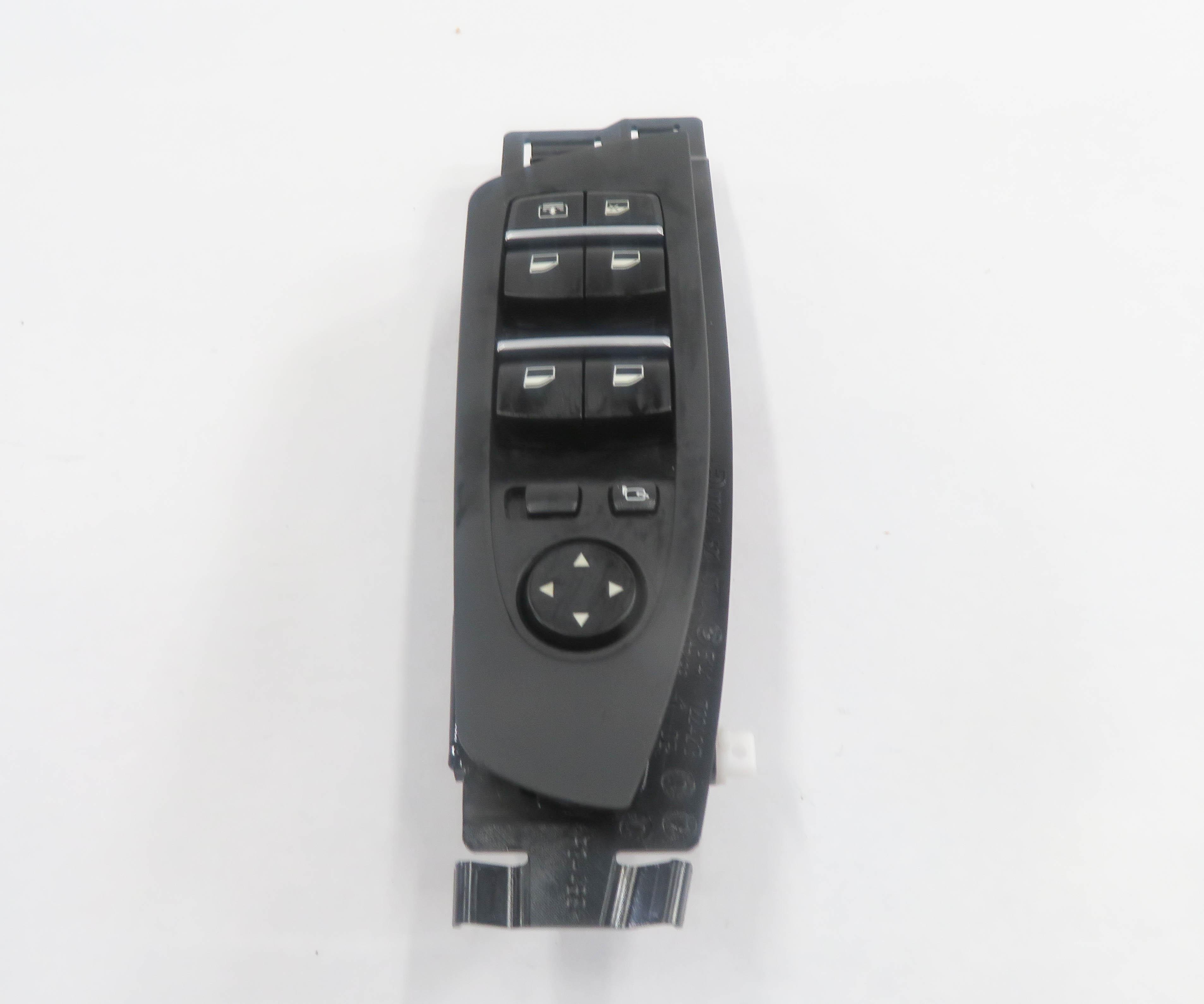 09-15 BMW 740i 750i 760i B7 (F01) DRIVER WINDOW SWITCH w/ SHADE & P-FOLD (BLACK) — exact item pictured