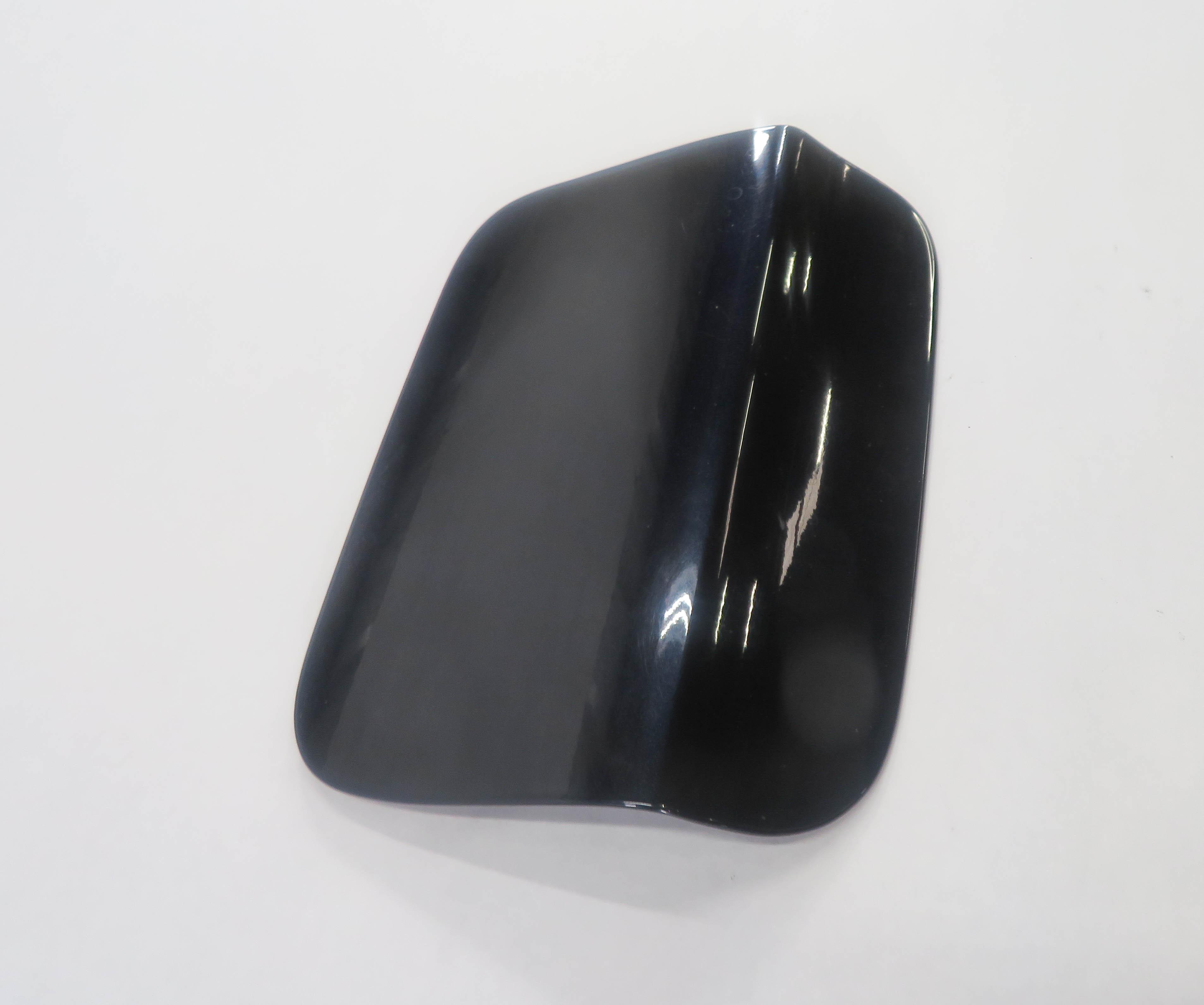 2009-2015 BMW 740i 750i (F01) FUEL TANK DOOR TRIM FLAP COVER (CARBON BLACK 416) — exact item pictured