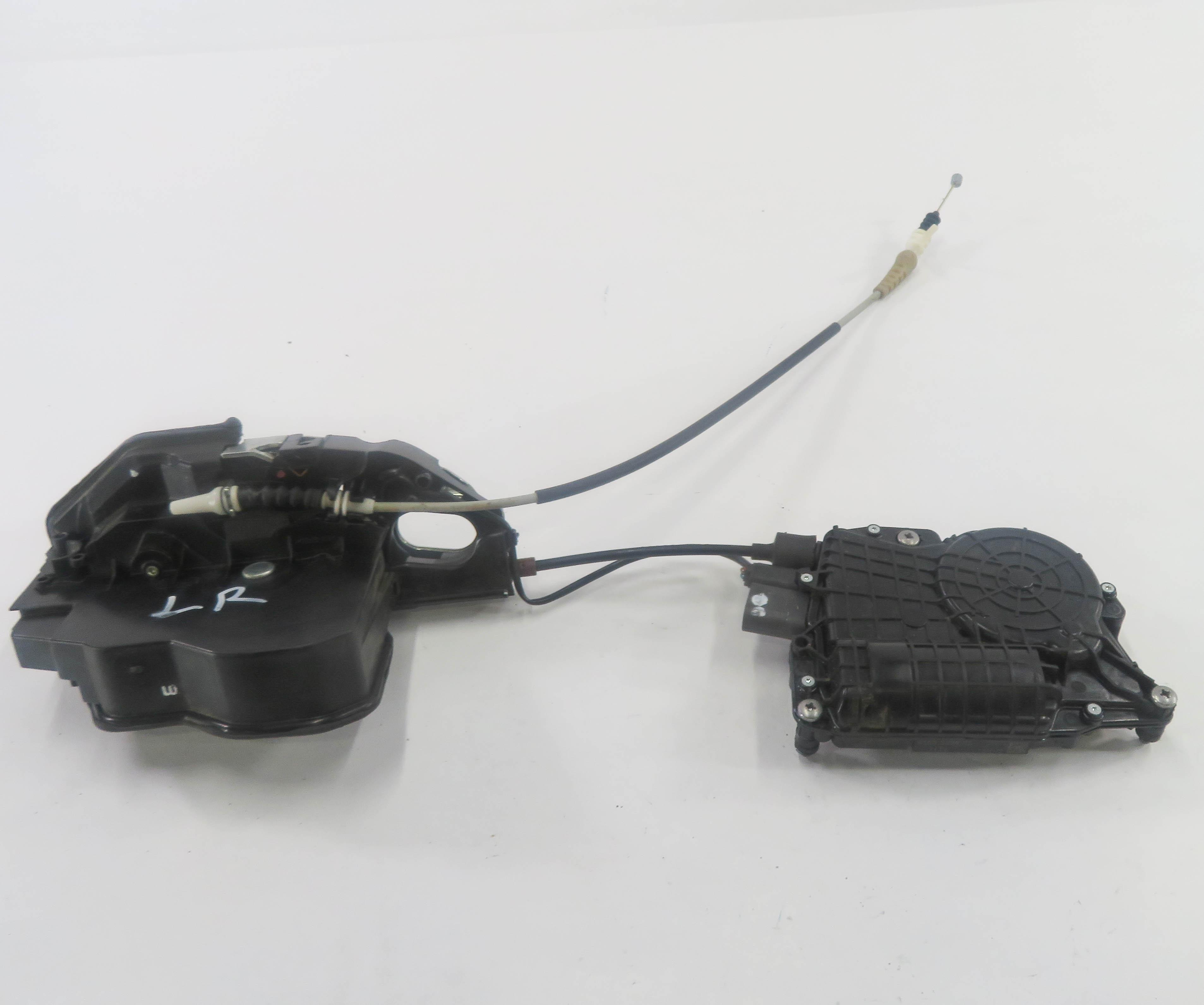 2011-2015 BMW 740i 750i 760i (F01) LEFT SIDE REAR DOOR LOCK LATCH (SOFT CLOSE) — exact item pictured