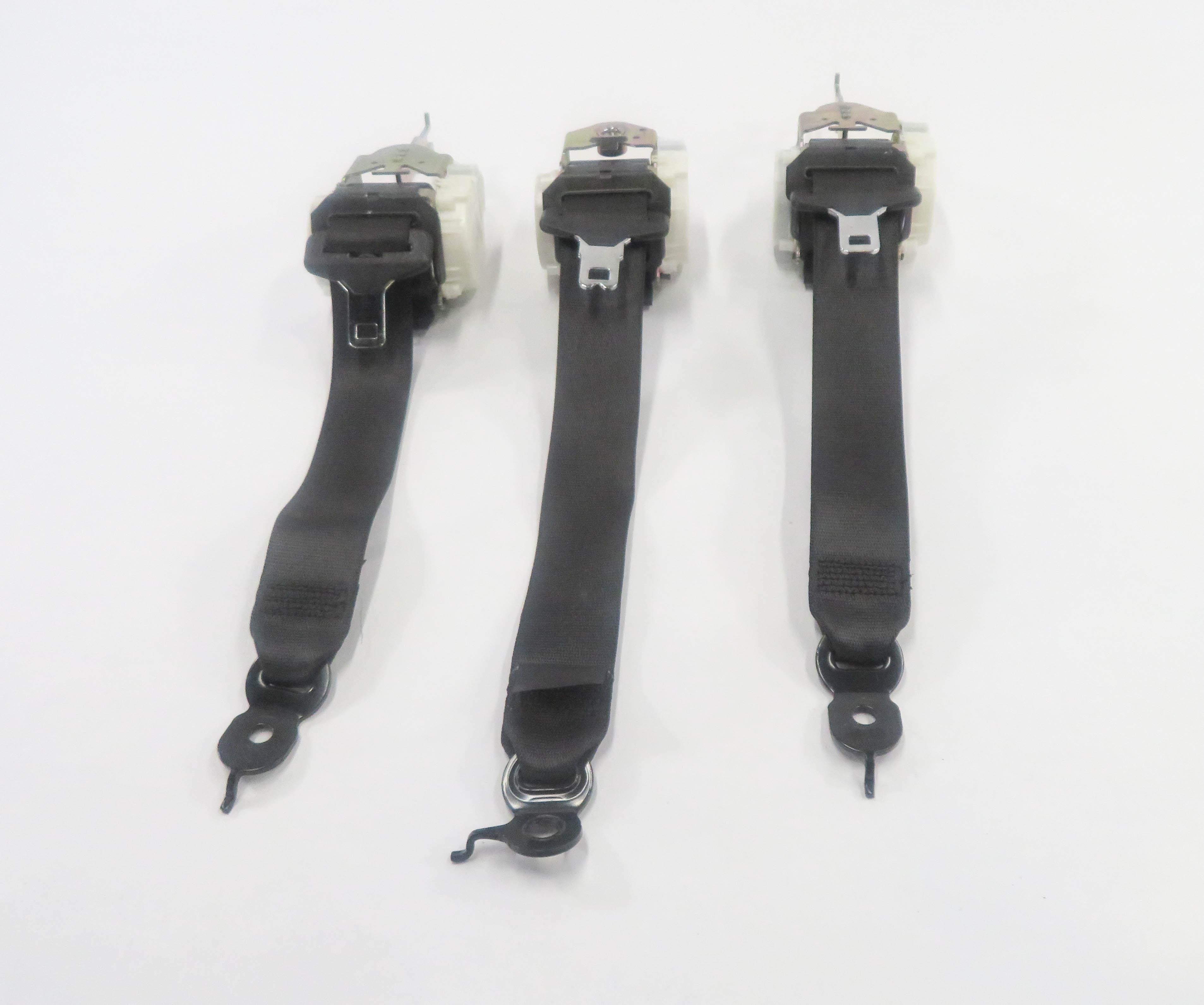 2012 BMW 750i (F01) REAR SEAT SEATBELT RETRACTOR SET-3 (BLACK) — exact item pictured