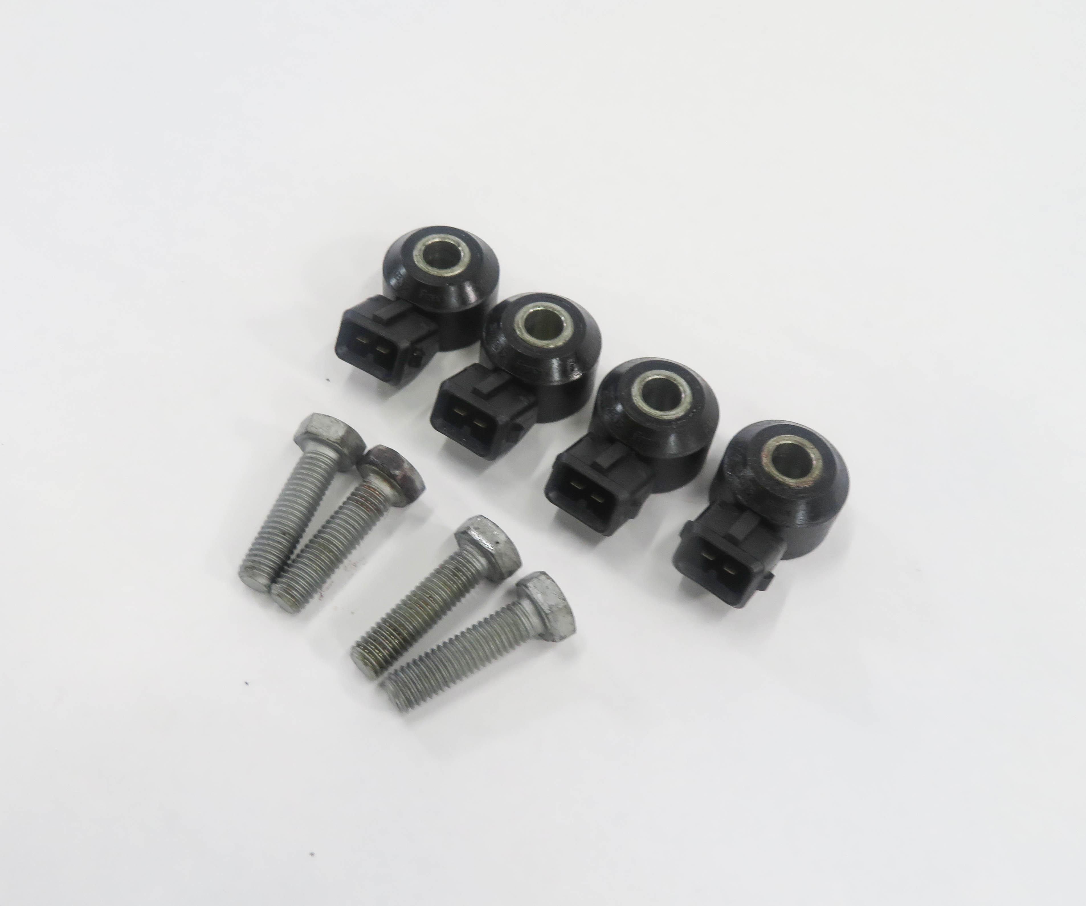 2012 BMW 750i (F01) 4.4L N63 TWIN TURBO ENGINE KNOCK PING DETONATION SENSOR SET — exact item pictured