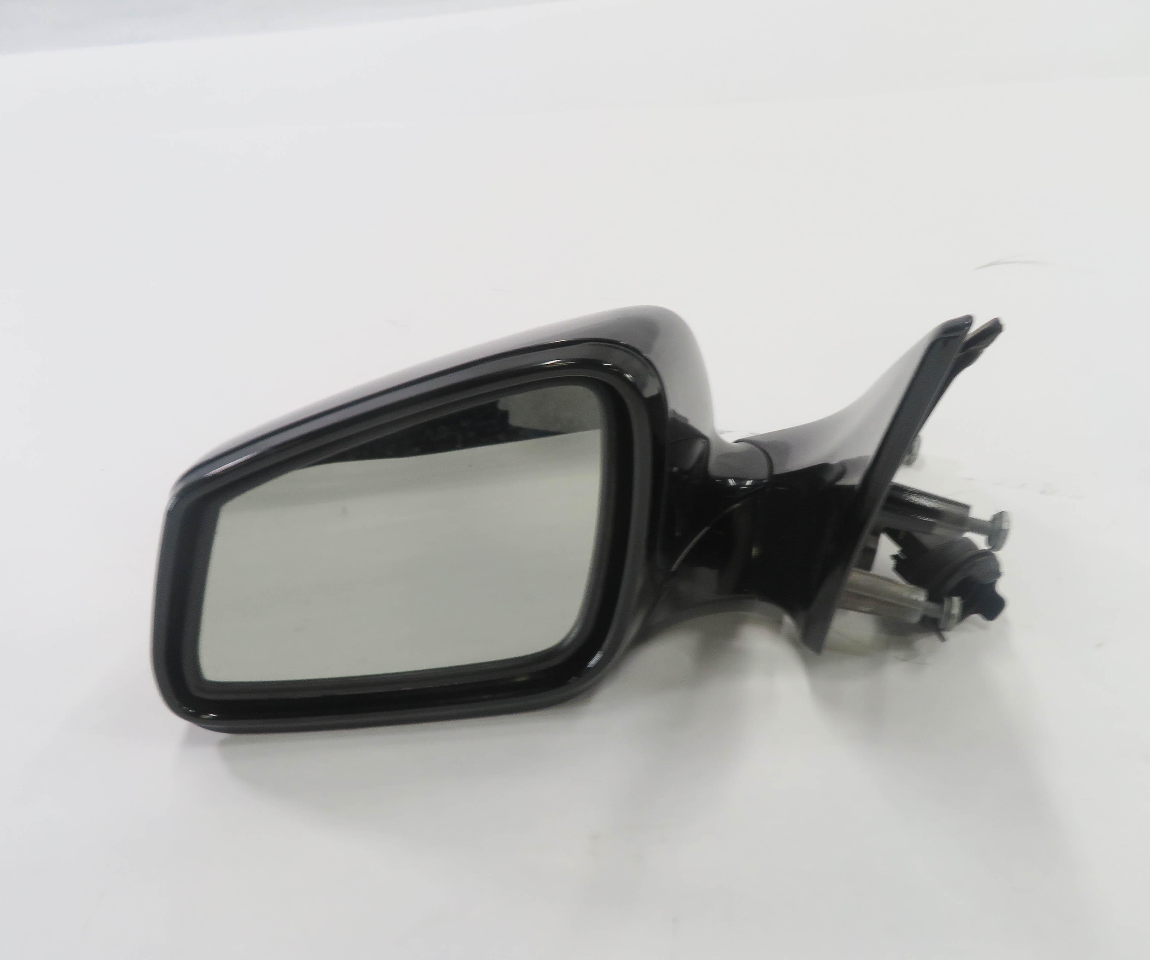 2009-2012 BMW 740i 750i 760i (F01) LEFT P-FOLD DIM HEAT MEM DOOR MIRROR (BLACK) — exact item pictured