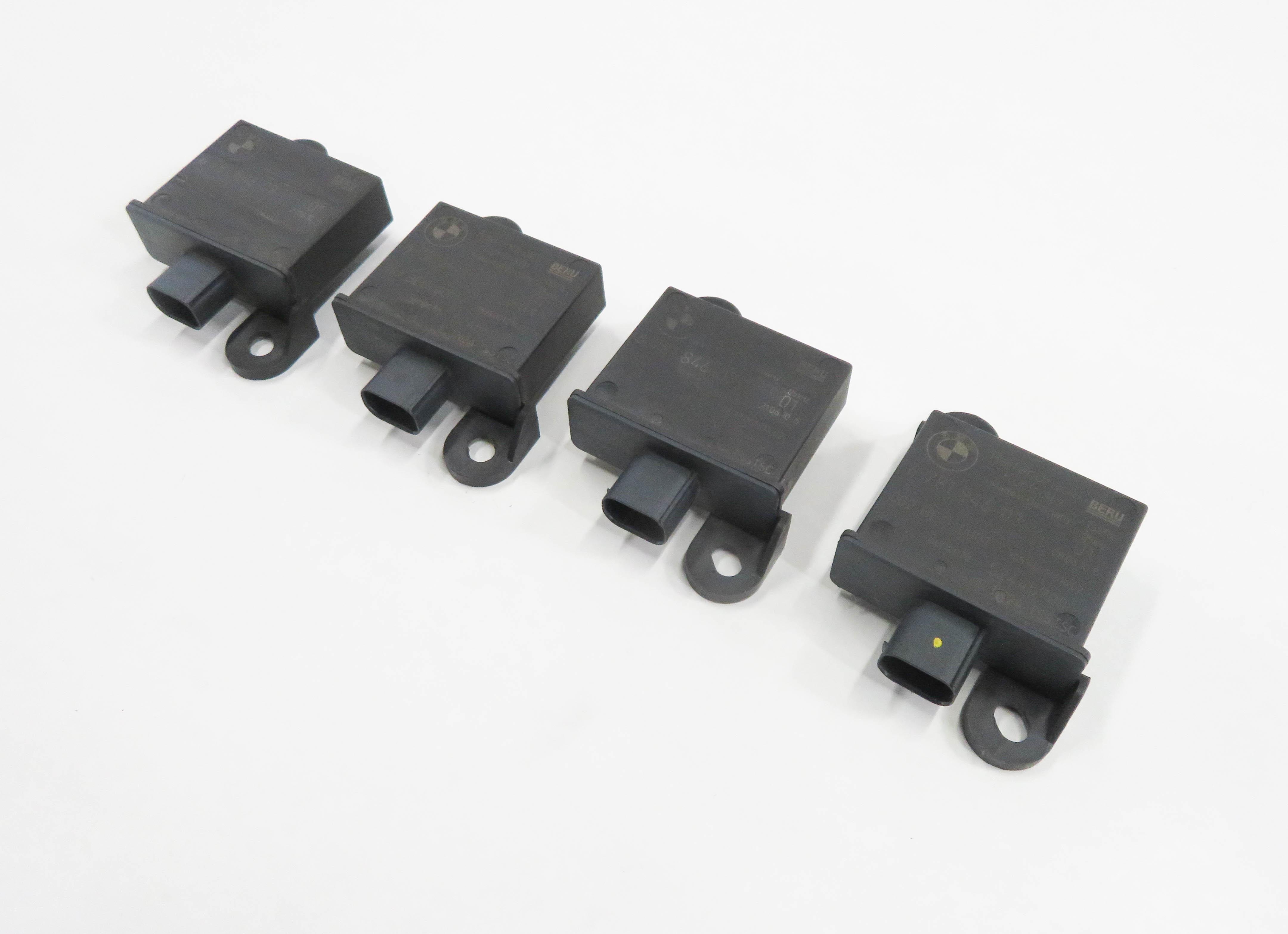 2011 BMW 550i (F10) TPMS TIRE AIR PRESSURE SENSOR TRIGGER MODULE SET-4 — exact item pictured