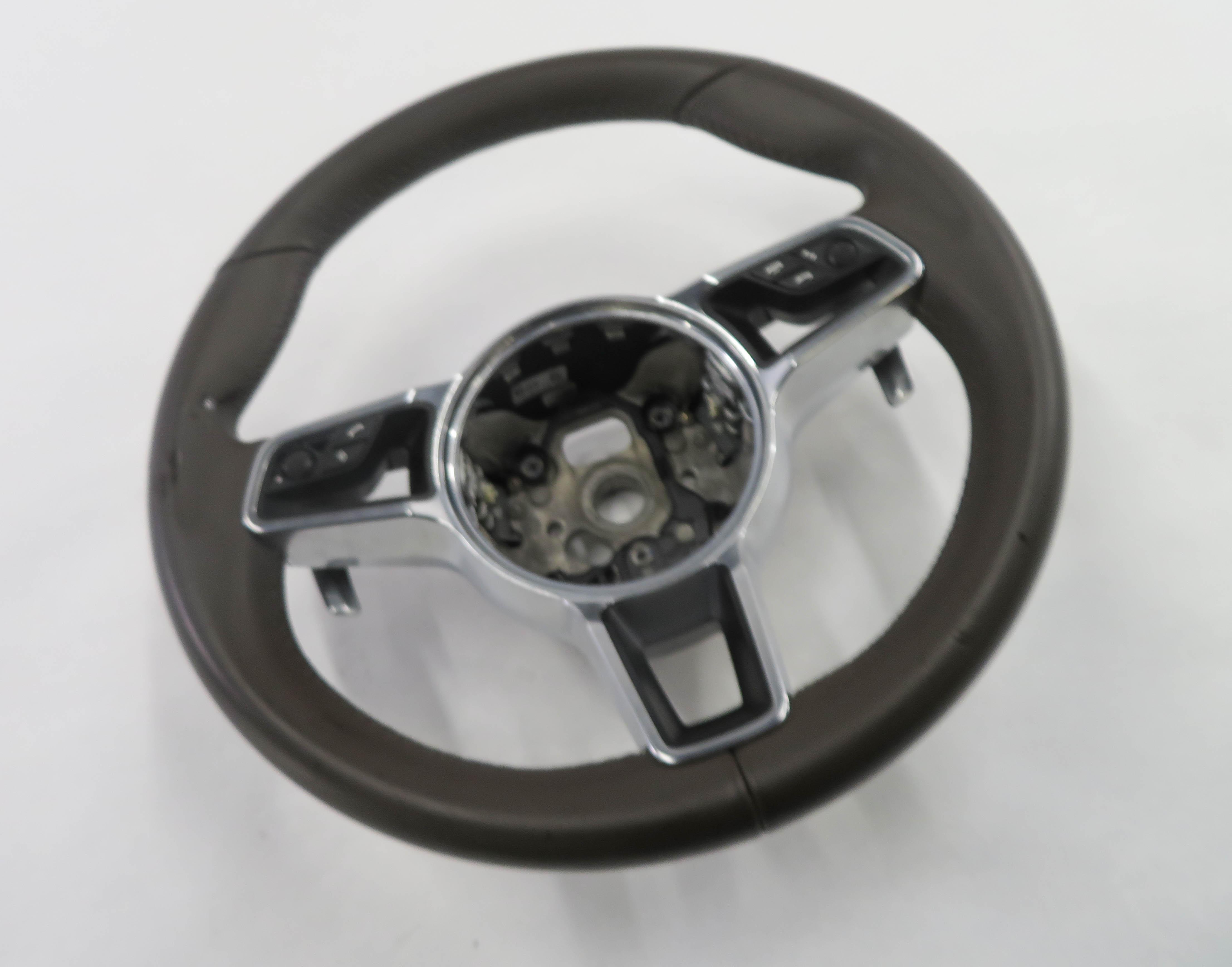 11-18 PORSCHE CAYENNE PANAMERA (958 970 G1) HEATED SPORT STEERING ESPRESSO — exact item pictured