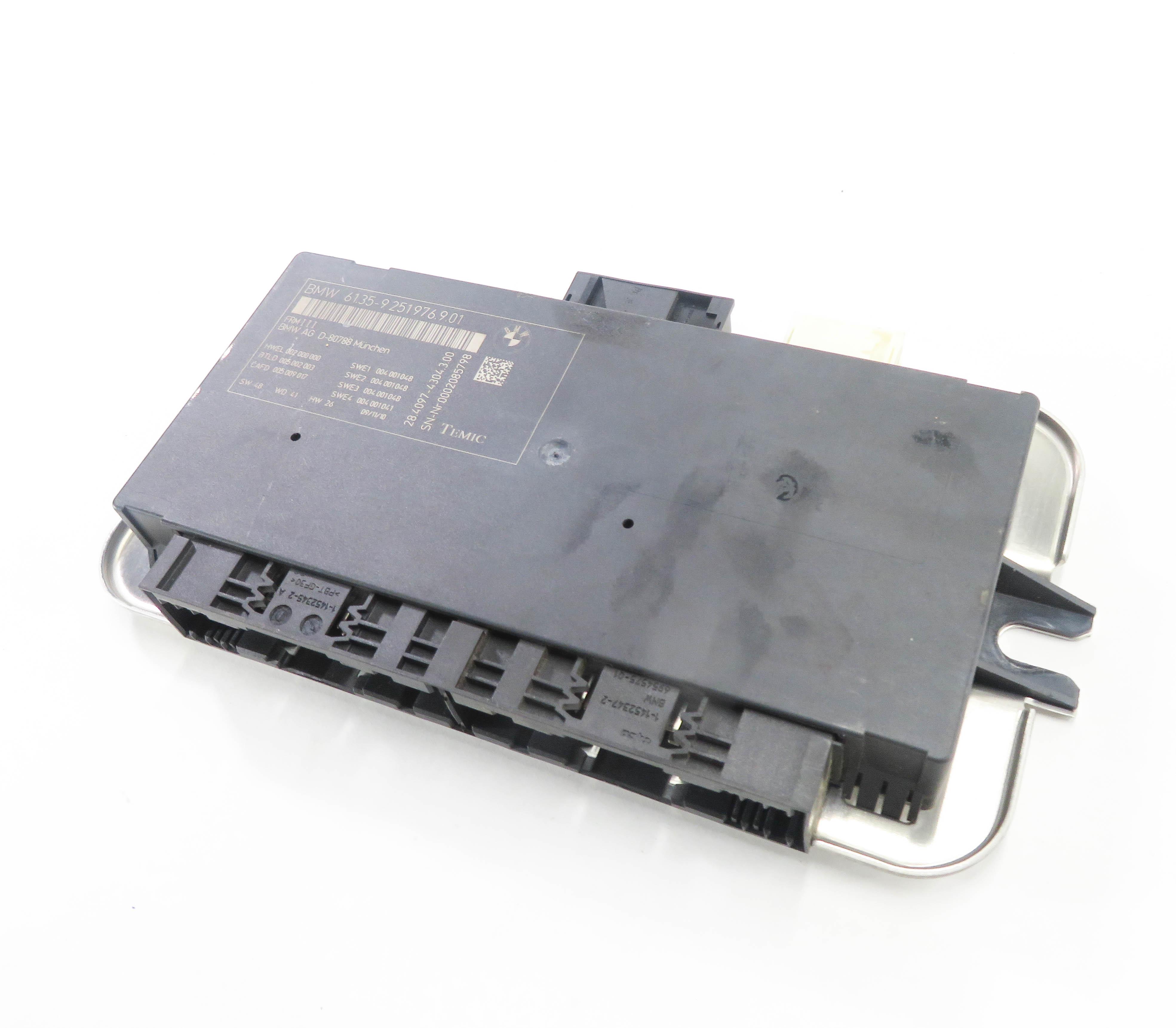2010-2017 BMW 528i 535i 550i 650i 750i M5 X3 - FRMIII BODY LIGHT CONTROL MODULE — exact item pictured
