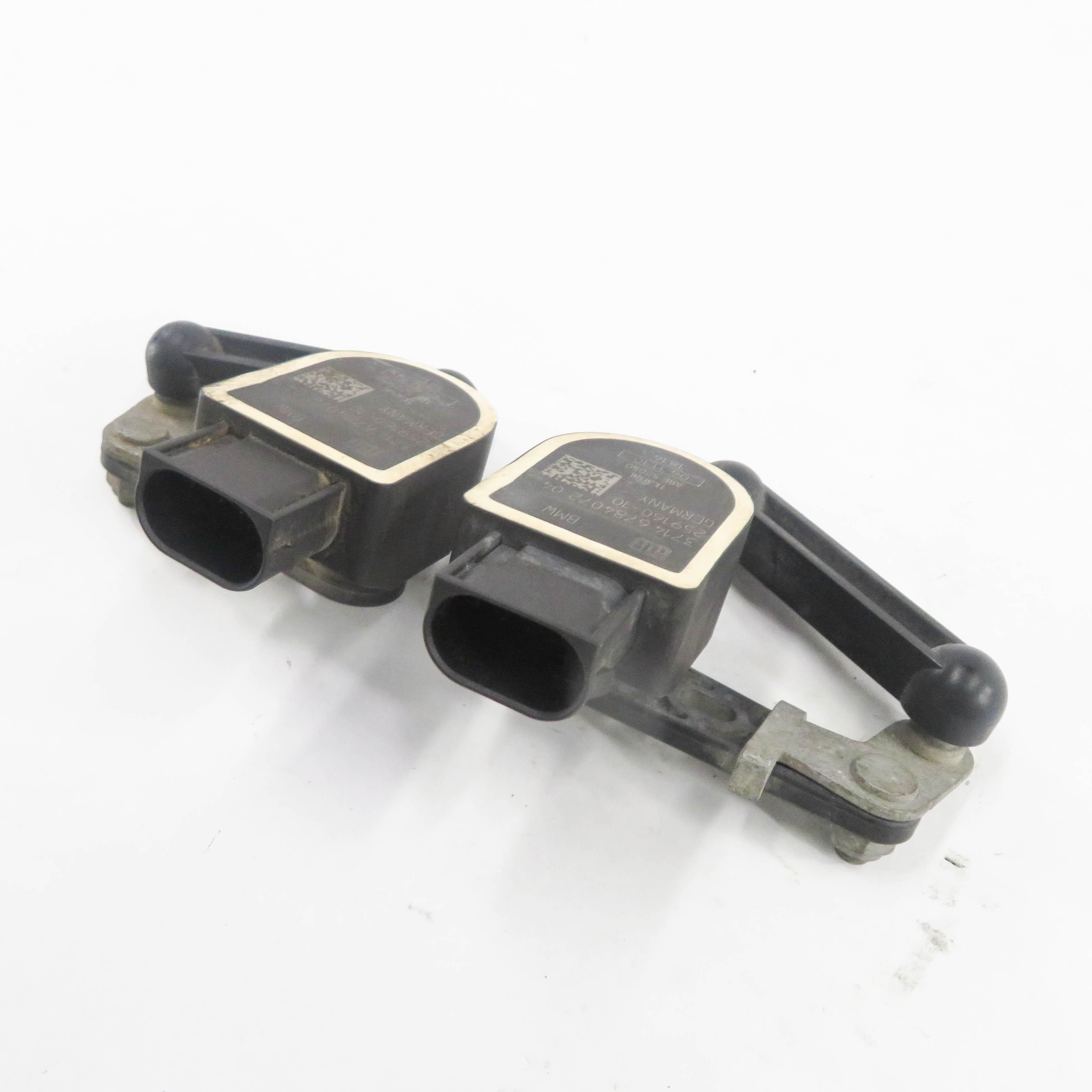 2011 BMW ACTIVEHYBRID 7 (F04) FRONT SUSPENSION HEIGHT LEVEL SENSOR SET — exact item pictured