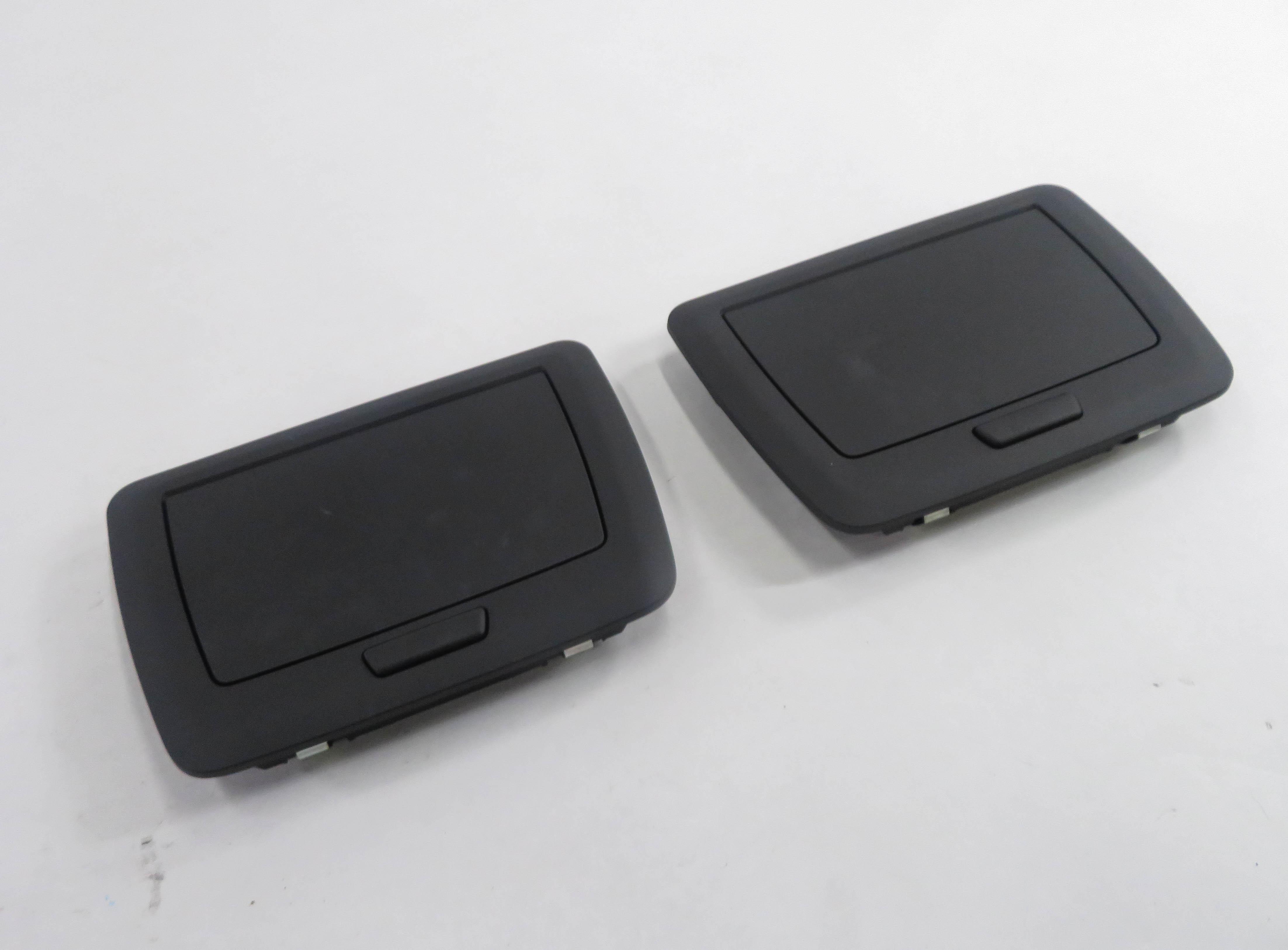 2011 BMW ACTIVEHYBRID 7 (F04) REAR - LEFT & RIGHT VANITY MIRROR SET (BLACK) — exact item pictured