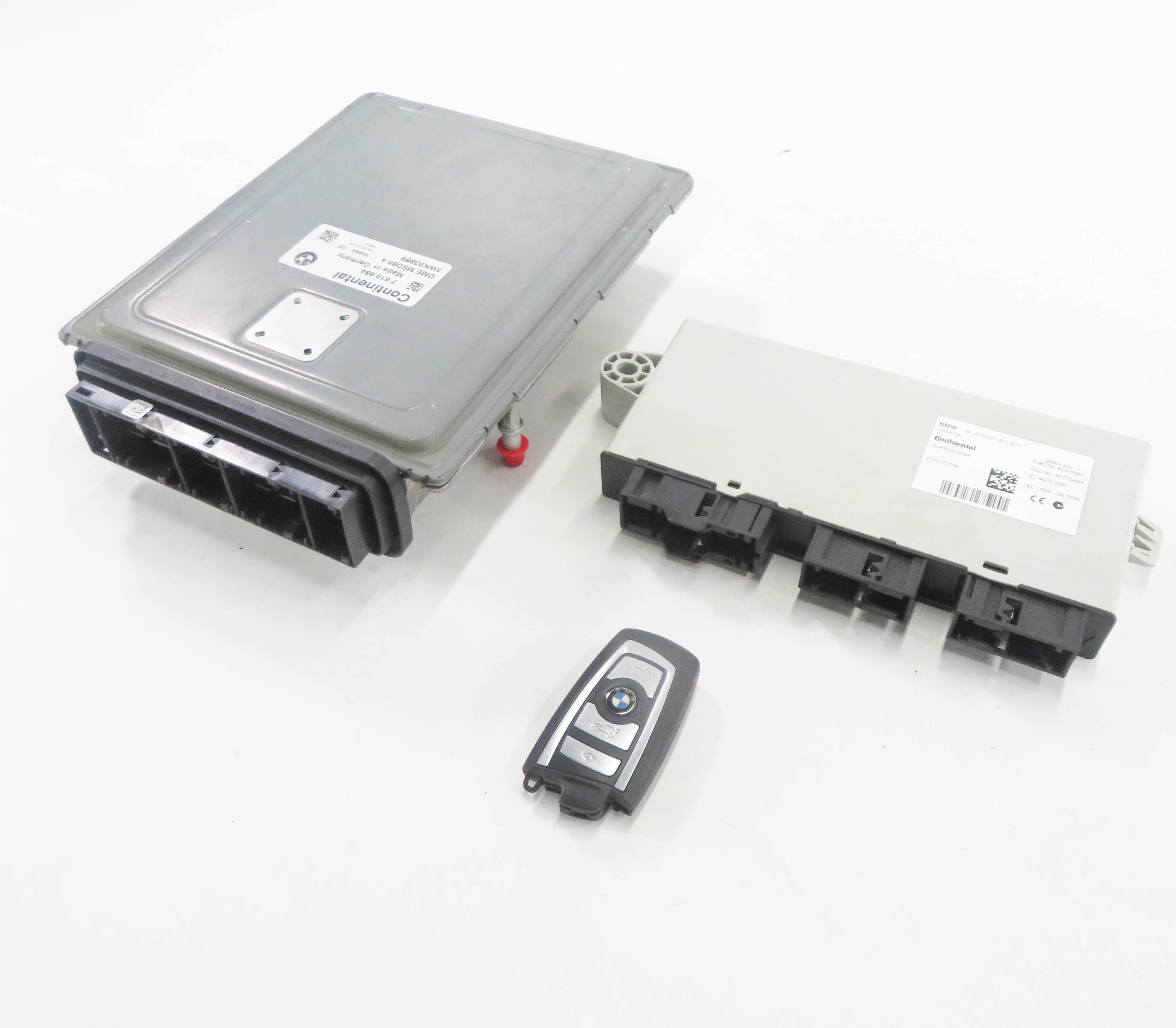 11-12 BMW ACTIVE HYBRID 7 - 4.4L ECM DME MSD85.4 IGNITION IMMOBILIZER MODULE SET — exact item pictured