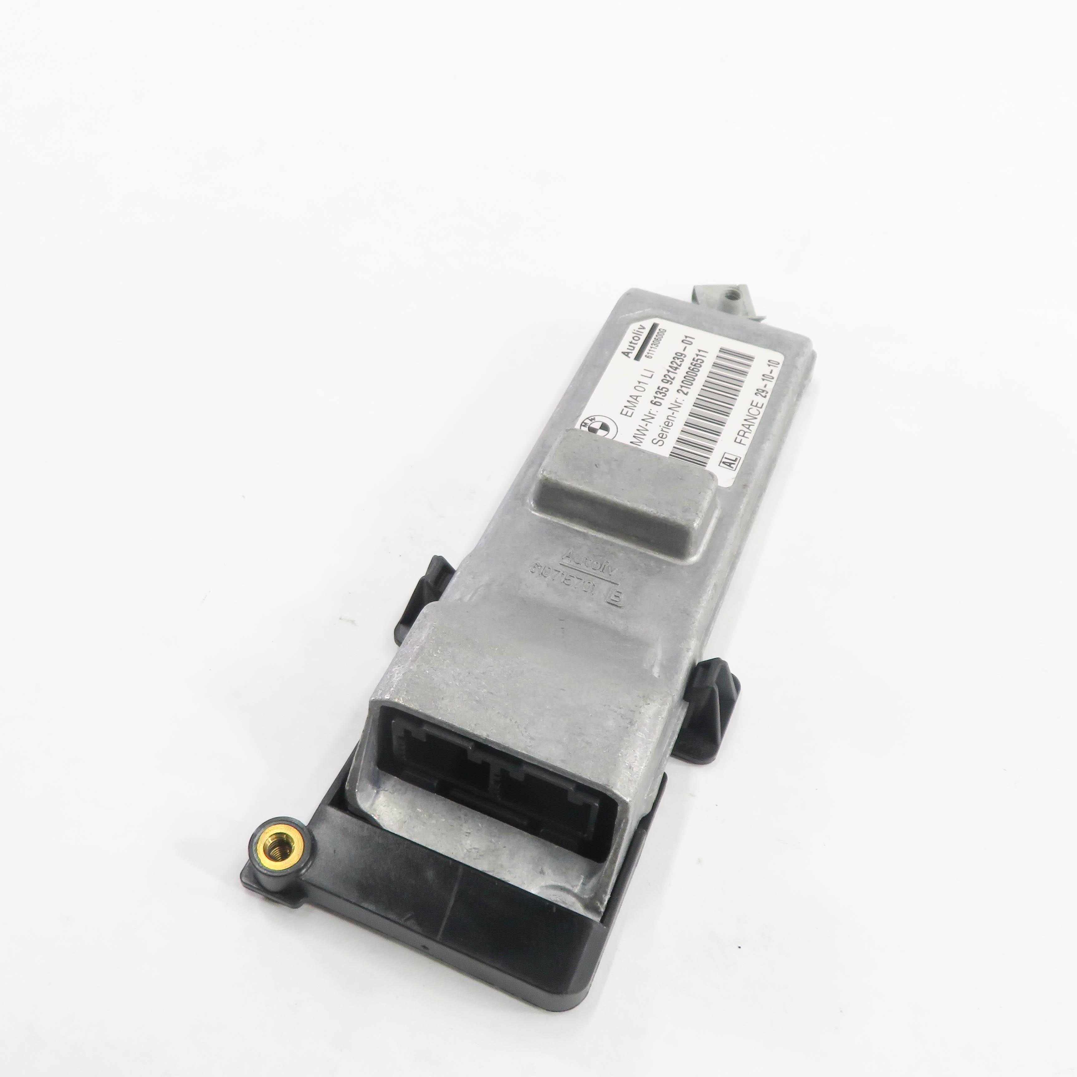 2009-2012 BMW 740i 750i 760i B7 (F01 F02) LEFT FRONT DRIVER SEATBELT MODULE — exact item pictured