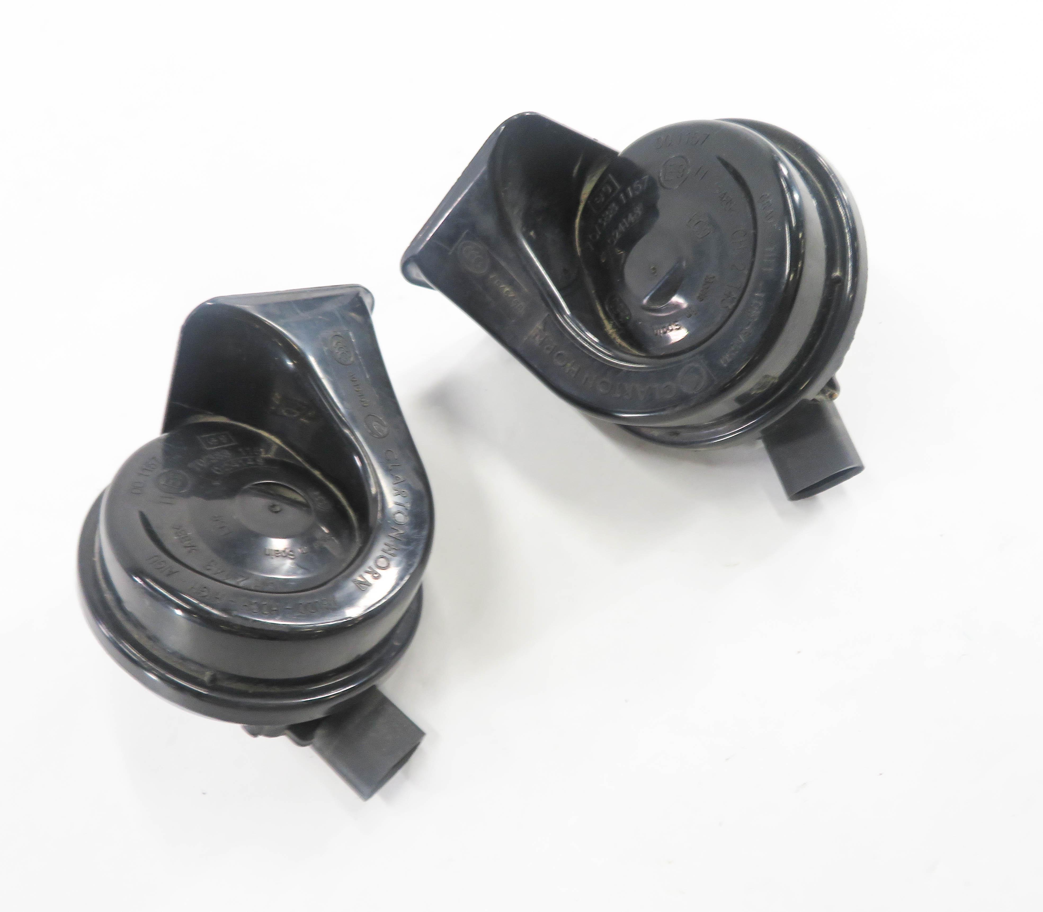 2011 BMW ACTIVEHYBRID 7 (F04) HIGH & LOW TONE SAFETY HORN SET-2 — exact item pictured