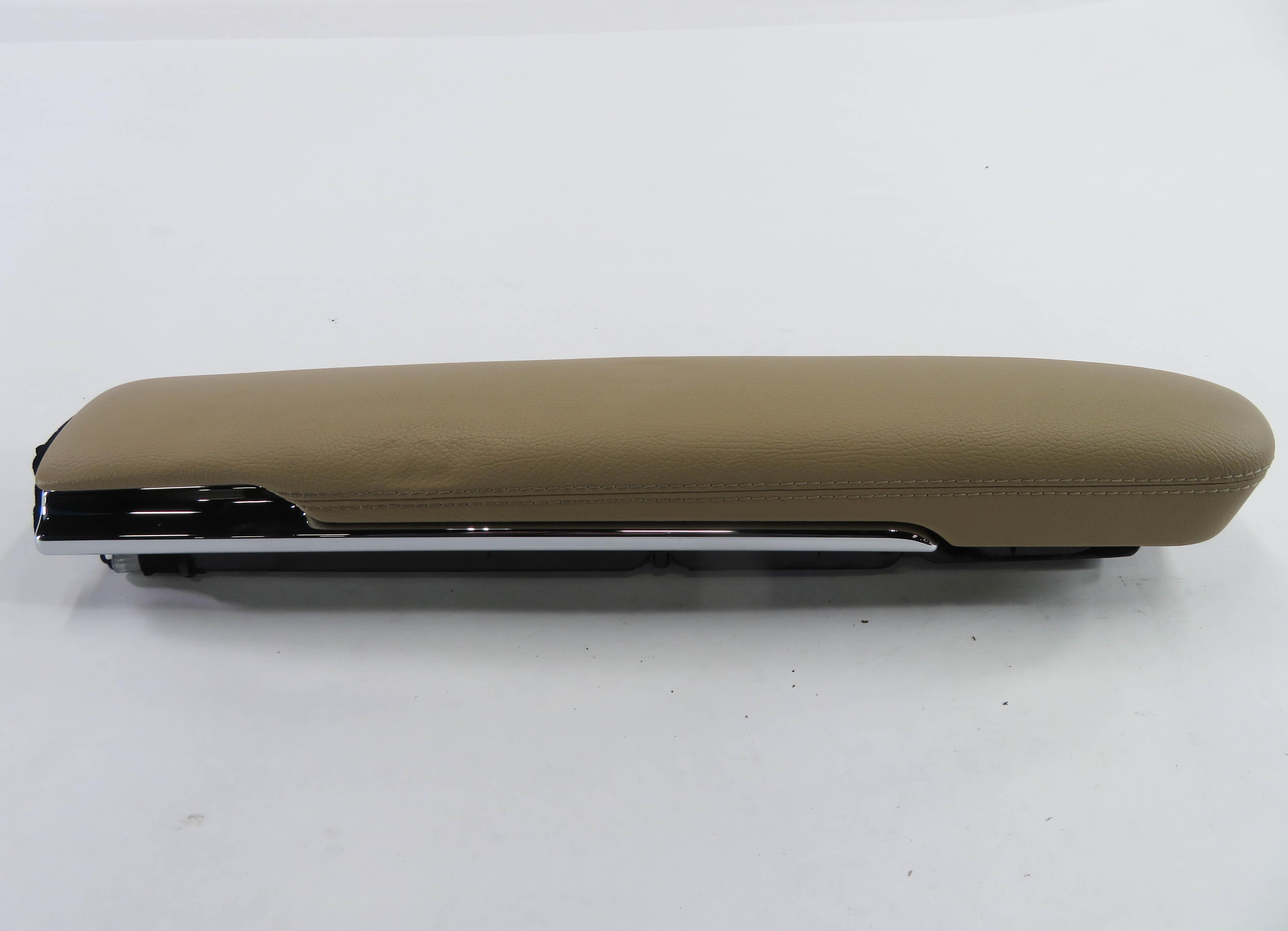 2012 MERCEDES S550 (W221) RIGHT FRONT PASSENGER DOOR ARMREST (BROWN LEATHER 214) — exact item pictured