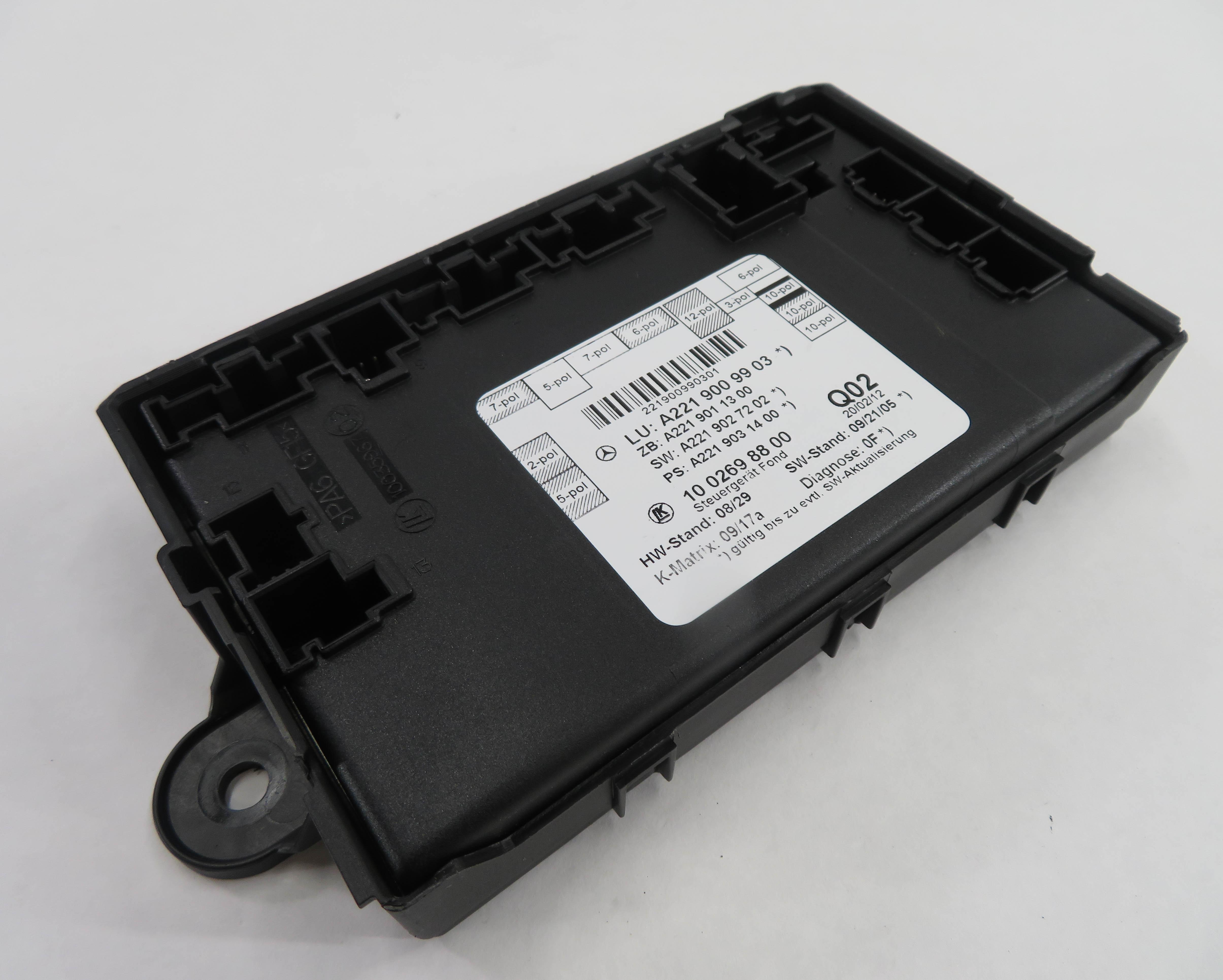 2012 MERCEDES S550 (W221) LEFT REAR DOOR CONTROL MODULE — exact item pictured