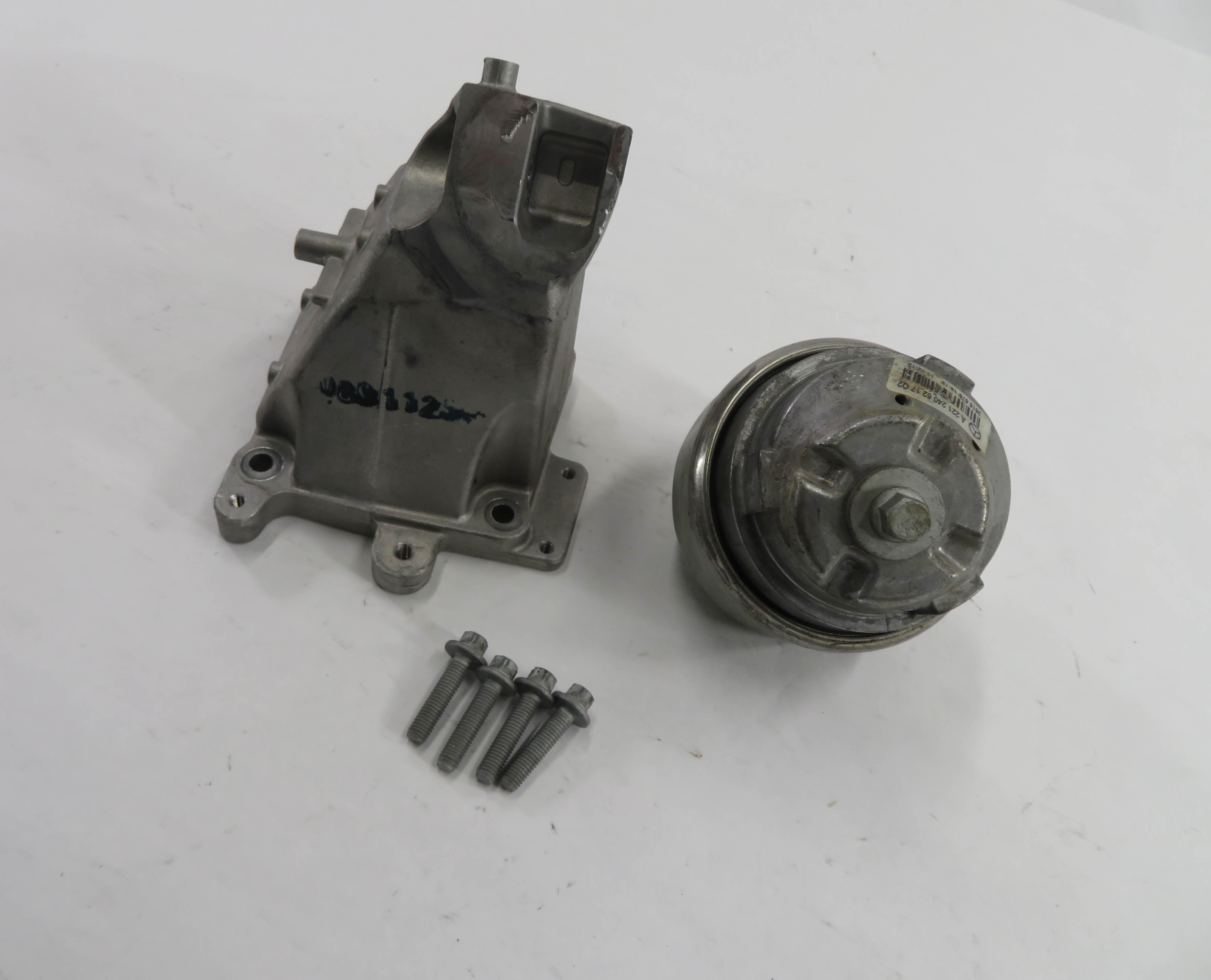 2012 MERCEDES S550 (W221) 4.6L TWIN TURBO ENGINE - LEFT DRIVER MOTOR MOUNT SET-2 — exact item pictured