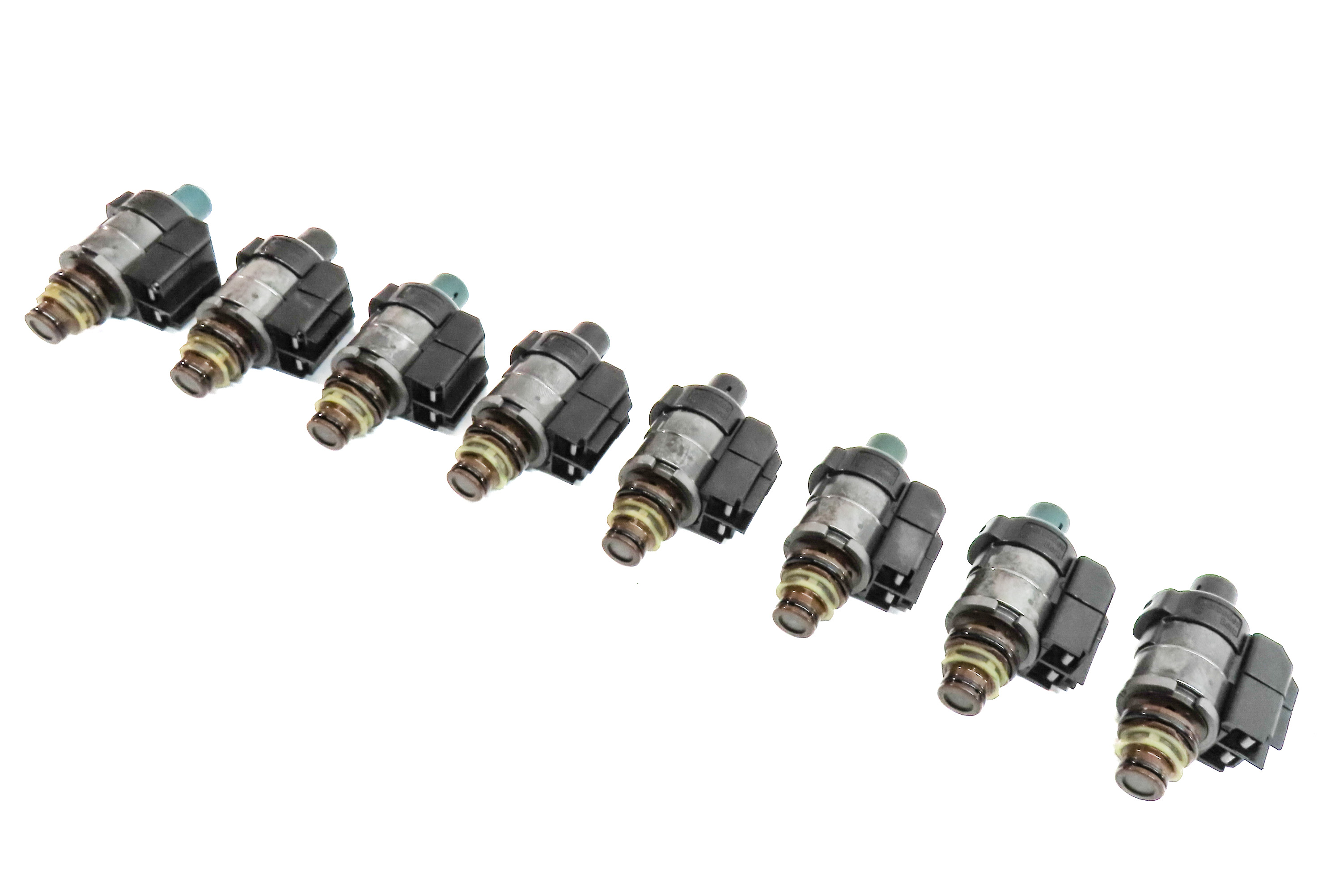 04-18 MERCEDES C CL E GL G ML S SLK 722.9 TRANSMISSION VALVE BODY SOLENOID SET-8 — exact item pictured