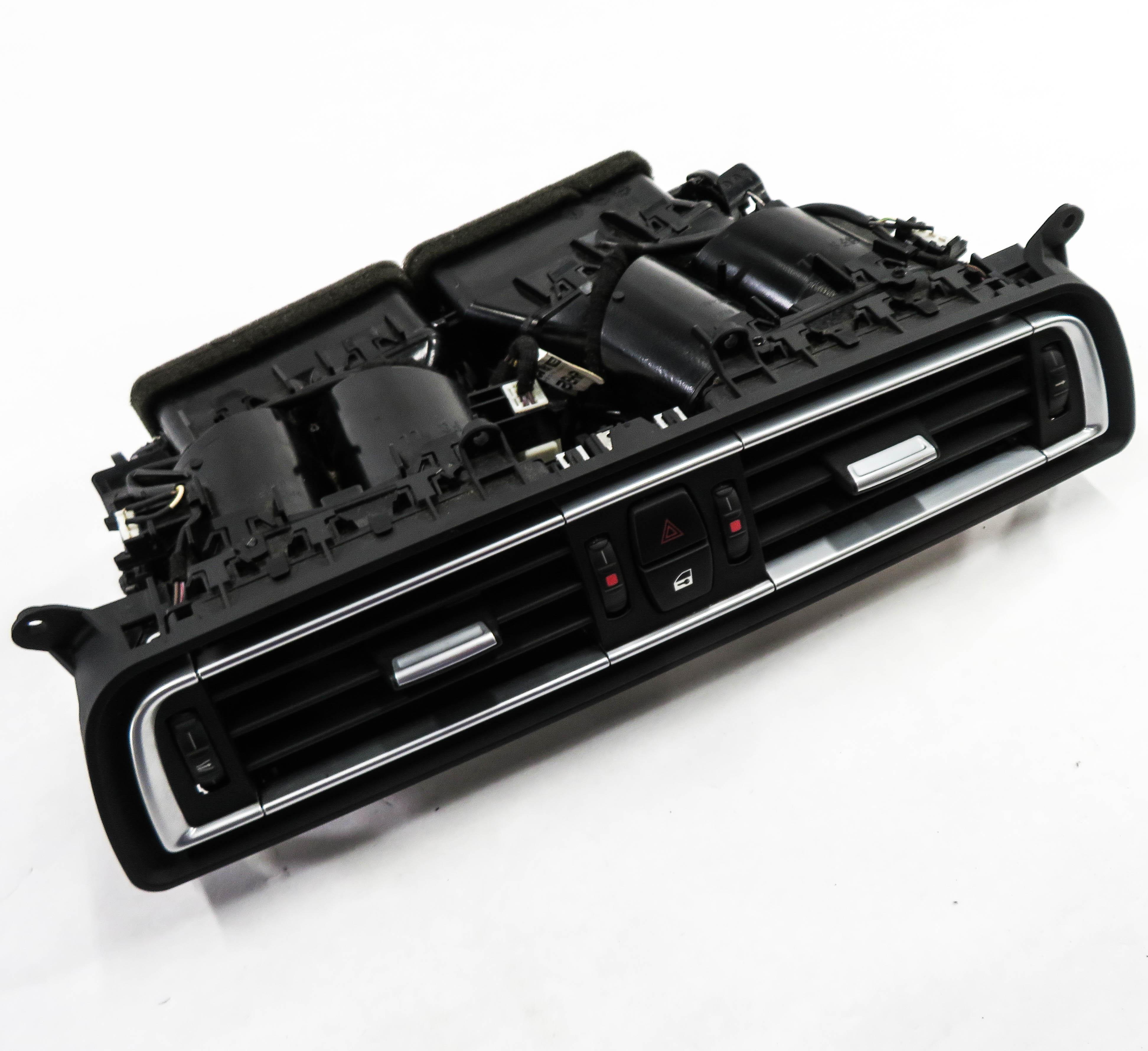 2011 BMW 750i (F01) CENTER DASH HEATER A/C AIR VENT w/ HAZARD & CENTRAL LOCK — exact item pictured