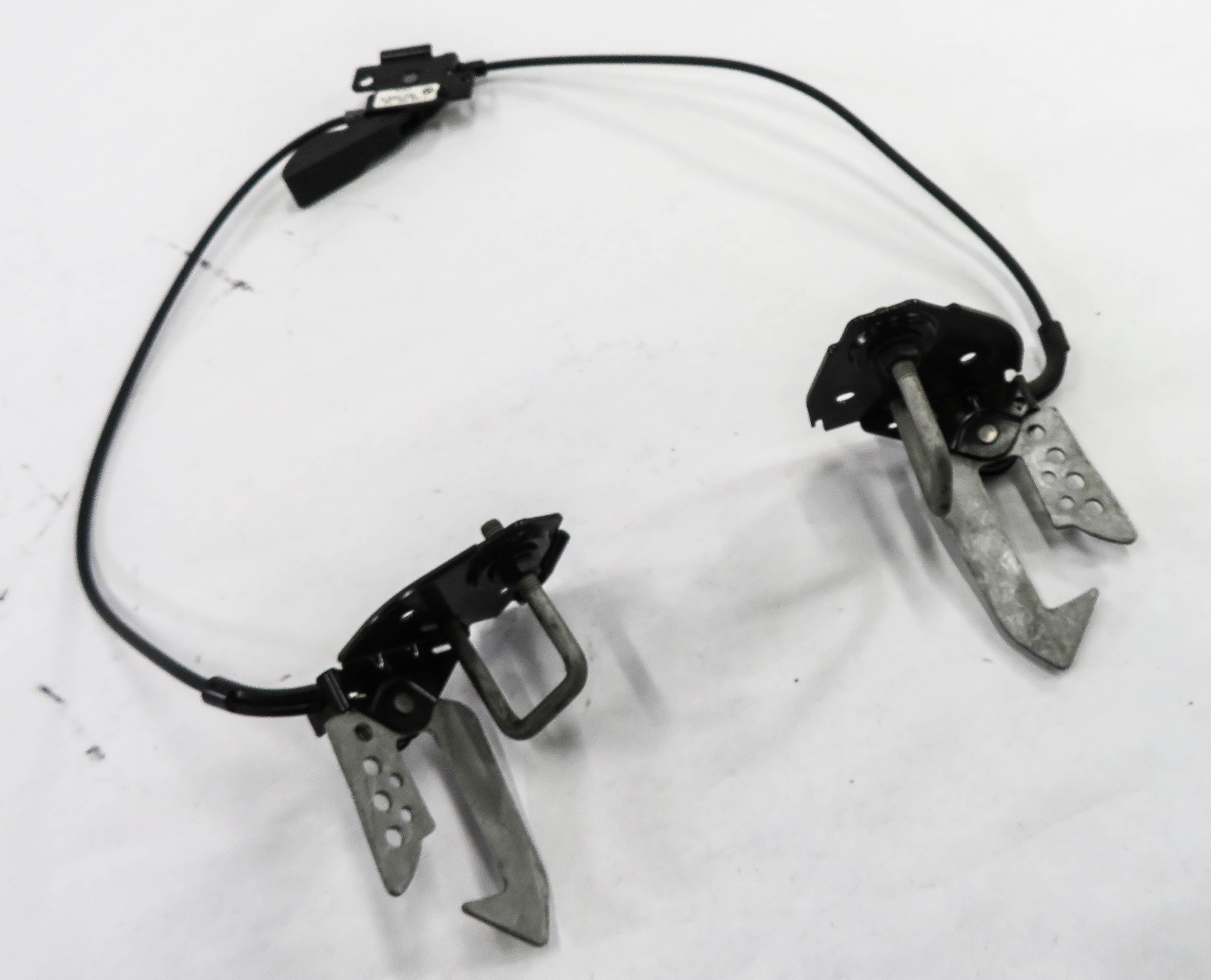 2011 BMW 750i (F01) FRONT LEFT & RIGHT UPPER HOOD LOCK LATCH SET-2 — exact item pictured