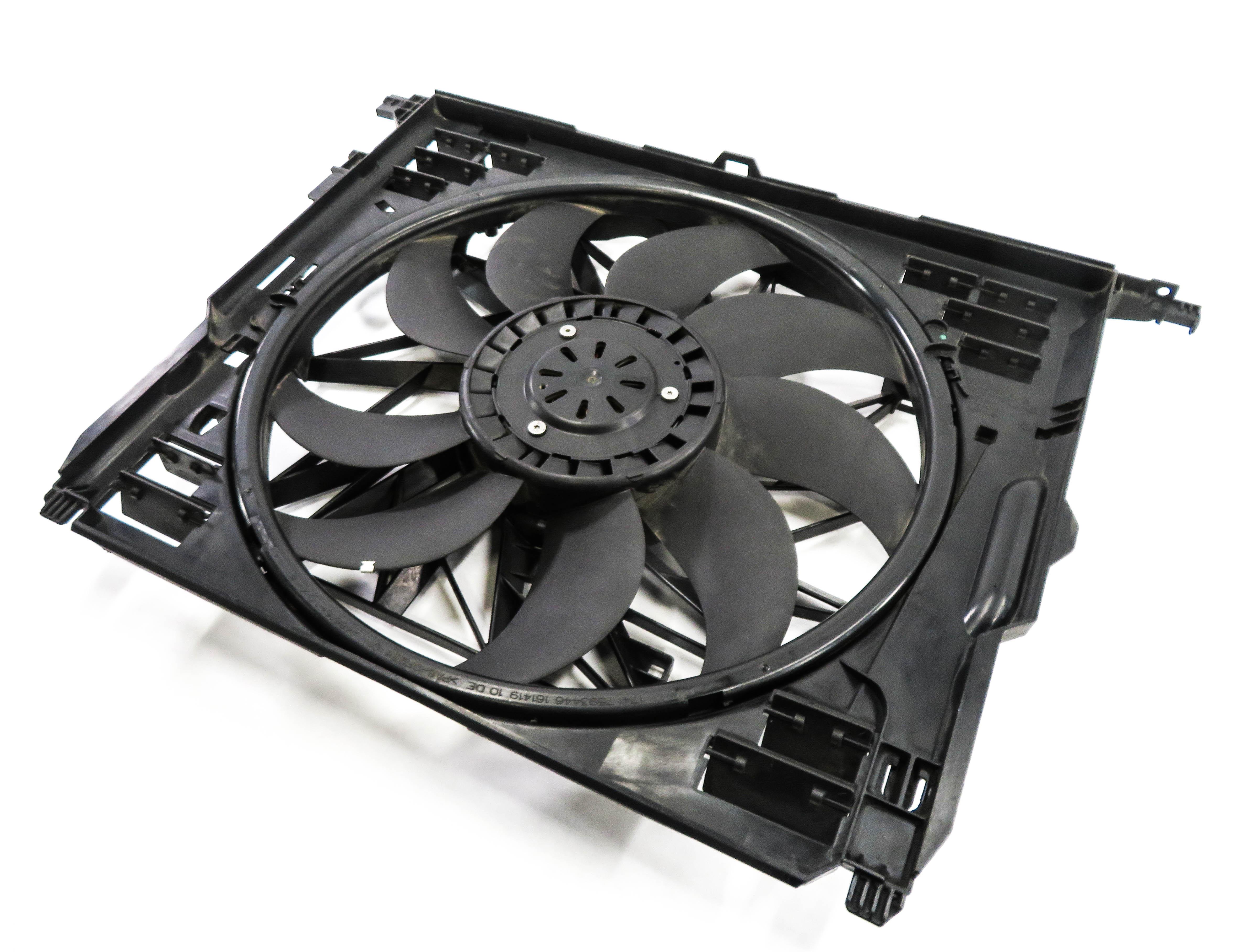 2010-2018 BMW 550i 550iGT 650i 750i B7 (F01 F06 F10) 850w RADIATOR COOLING FAN — exact item pictured