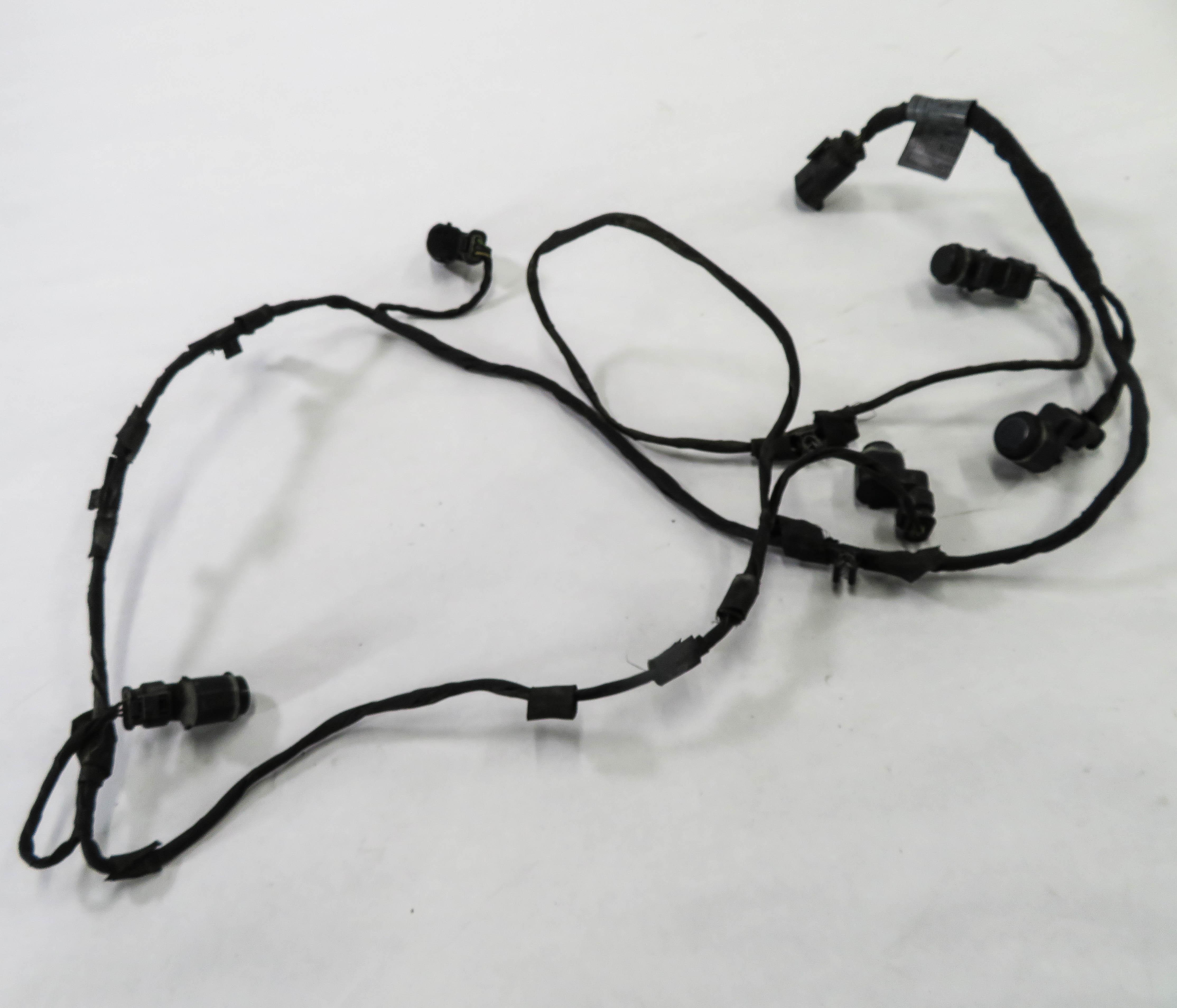 2011 BMW 750i (F01) FRONT PDC PARK DISTANCE SENSOR SET w/ HARNESS (GRAY A90) — exact item pictured