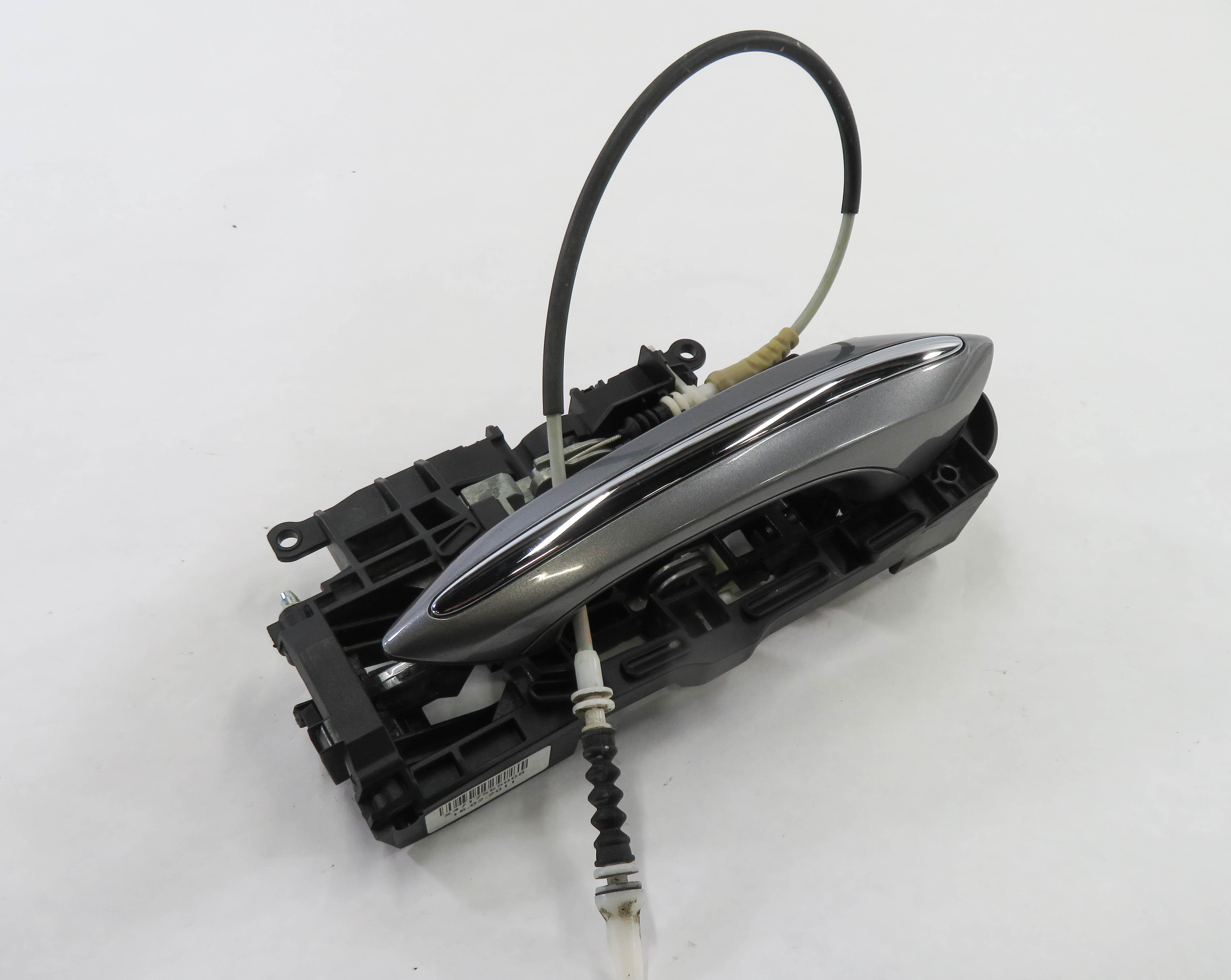 2011-2016 BMW 528i 535i 550i M5 (F10) RIGHT FRONT DOOR HANDLE w/ LIGHT (GRAY) — exact item pictured