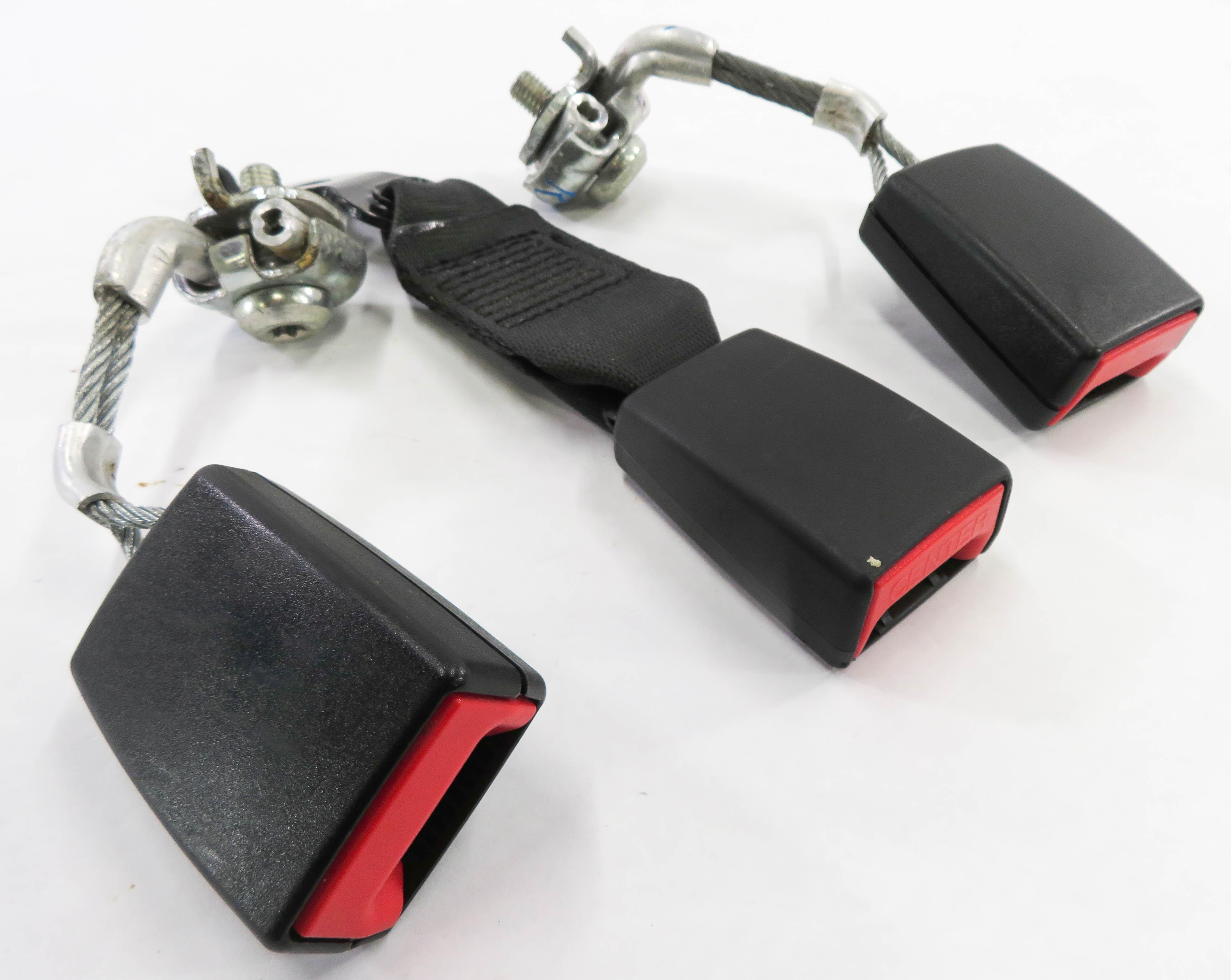 2011 BMW 535i (F10) REAR SEAT - LEFT / CENTER / RIGHT - SEATBELT RECEIVER SET — exact item pictured
