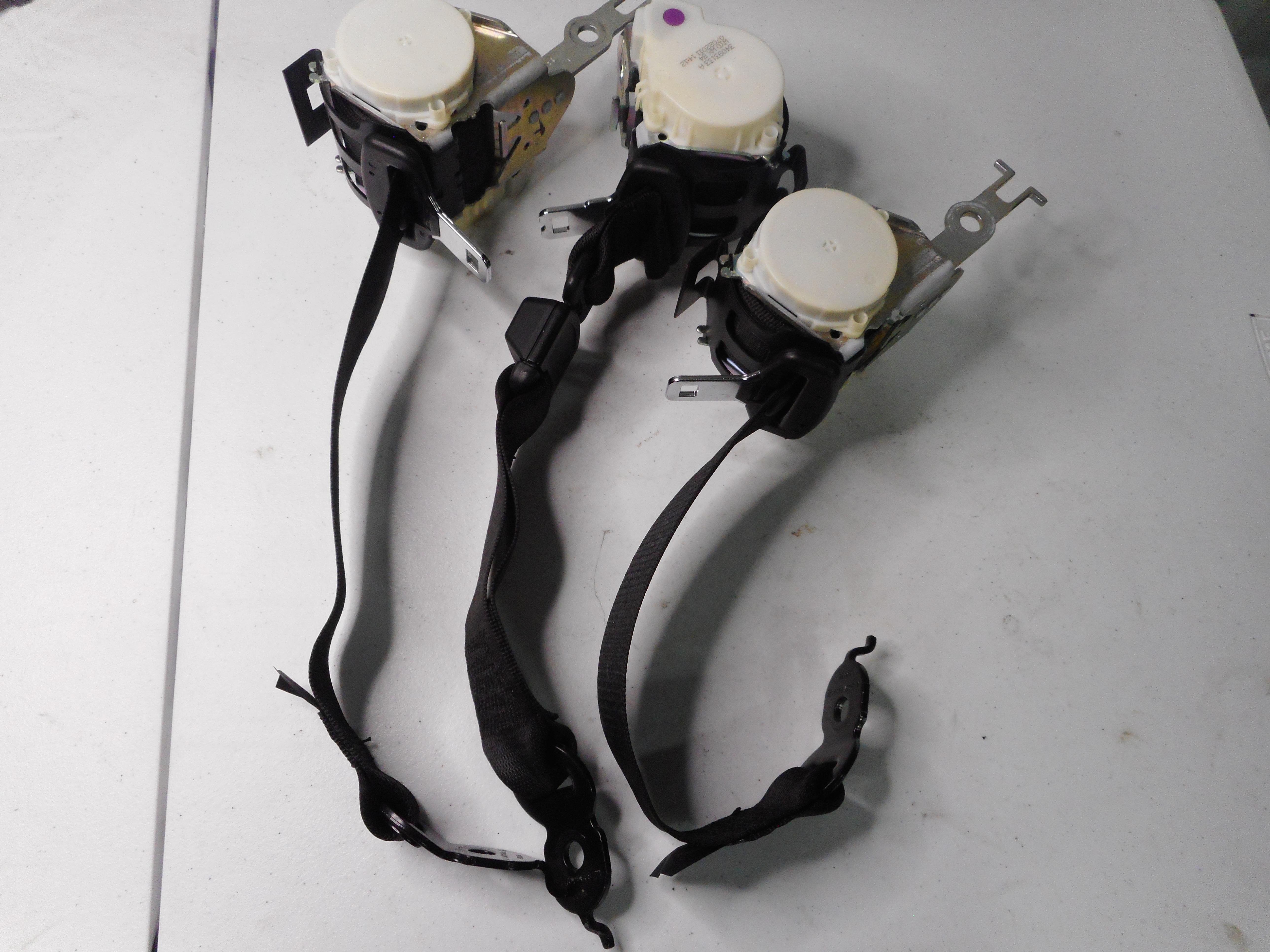 2011 BMW 535i (F10) REAR SEAT SEATBELT RETRACTOR SET-3 (BLACK) — exact item pictured