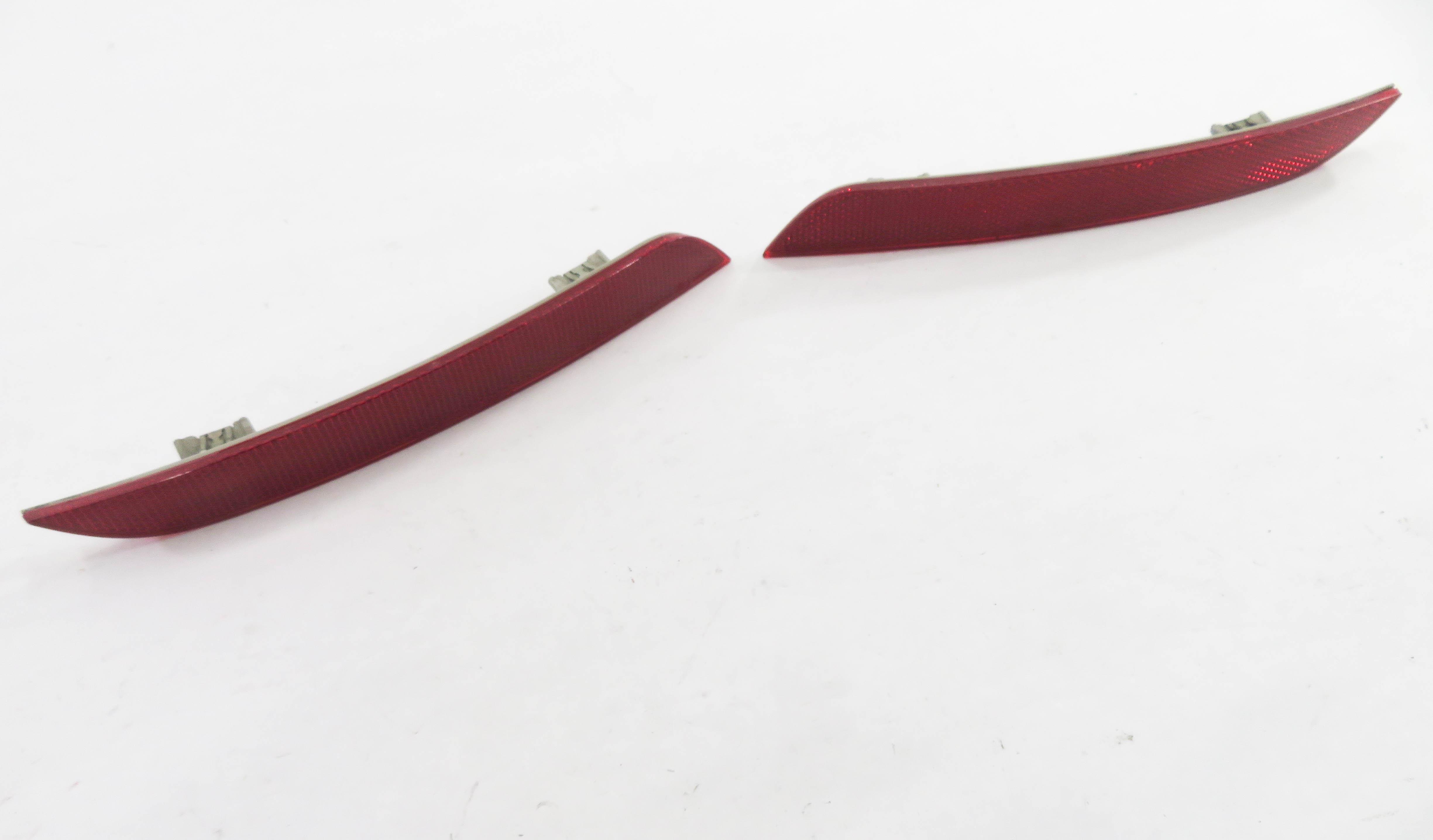 2012 BMW 535i (F10) REAR LEFT & RIGHT BUMPER MARKER REFLECTOR SET-2 — exact item pictured