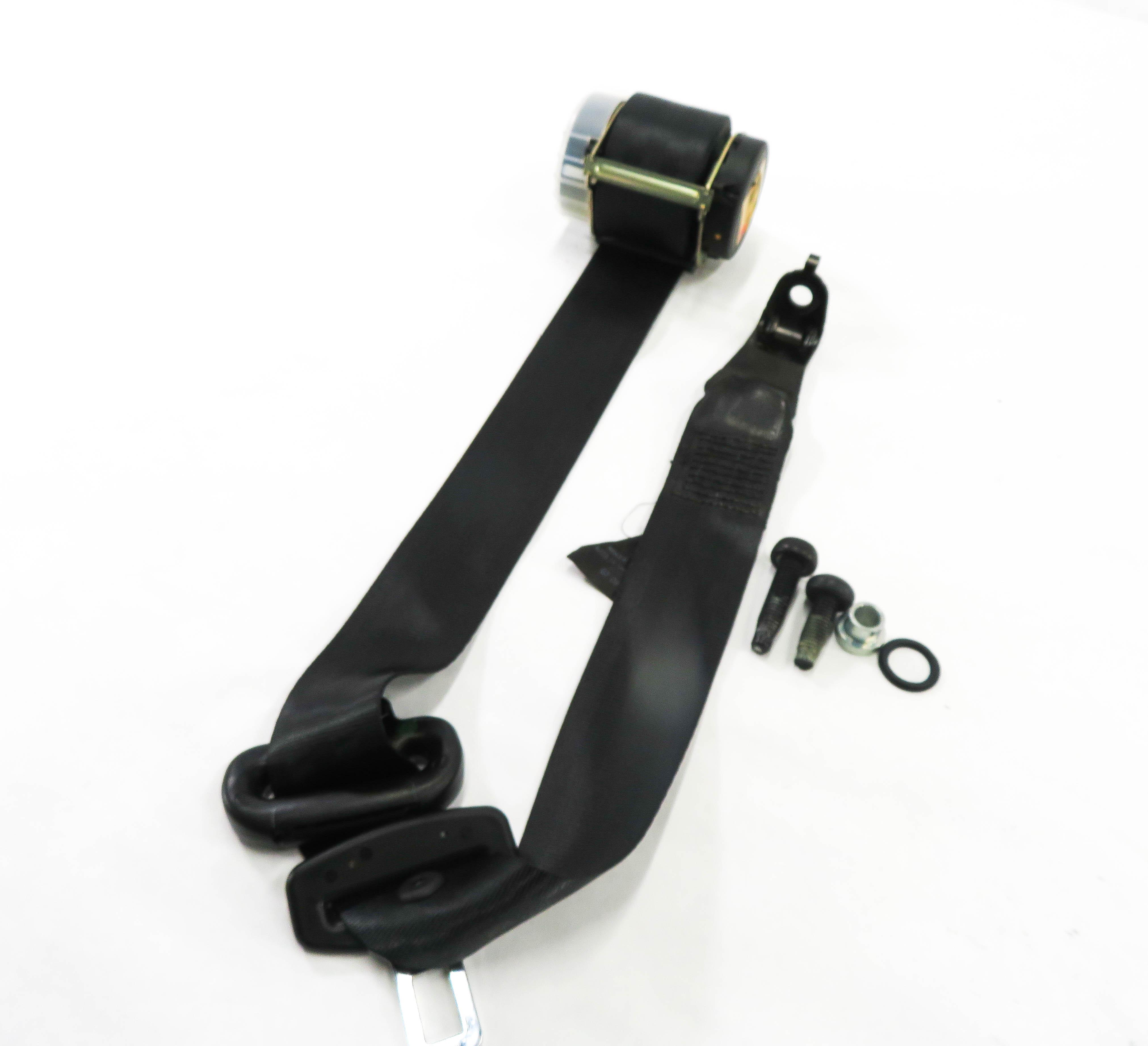 2008 RANGE ROVER SPORT (L320) 2nd ROW SEAT - LEFT SEATBELT RETRACTOR (BLACK) — exact item pictured