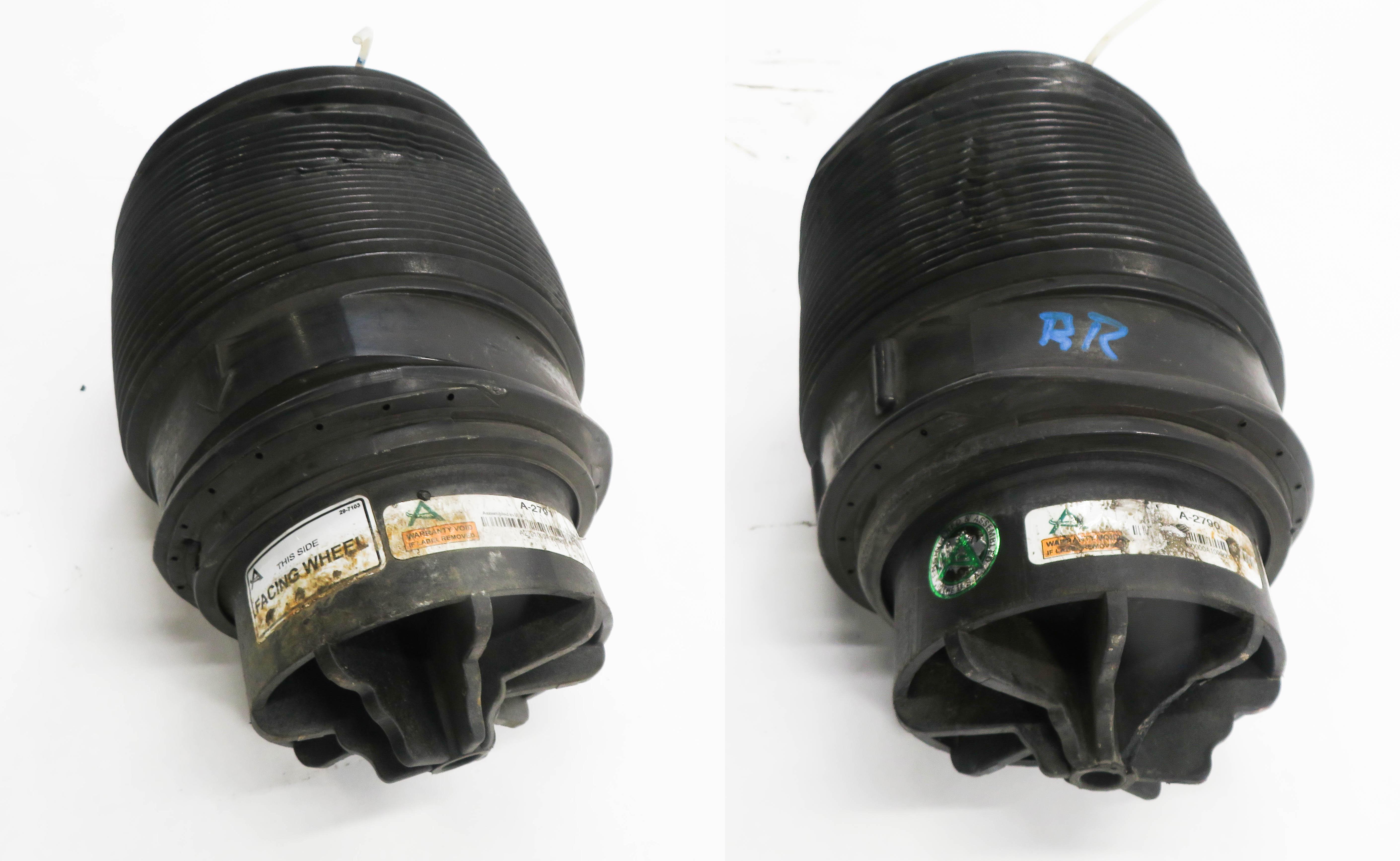 10-16 MERCEDES E350 E400 E550 (W212) REAR AIRMATIC SUSPENSION AIR SPRING SET-2 — exact item pictured