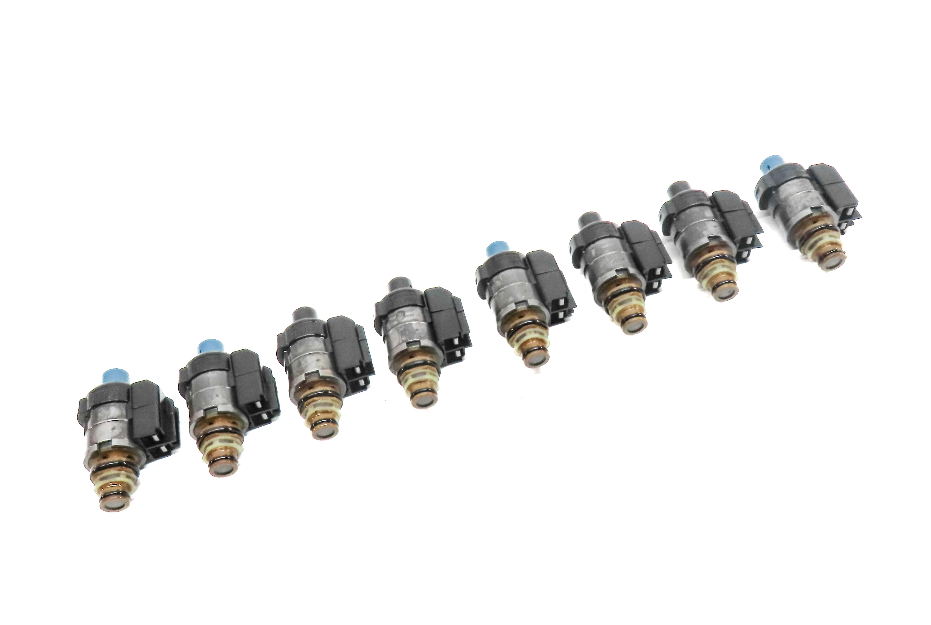 04-18 MERCEDES C CL E GL G ML S SLK 722.9 TRANSMISSION VALVE BODY SOLENOID SET-8 — exact item pictured