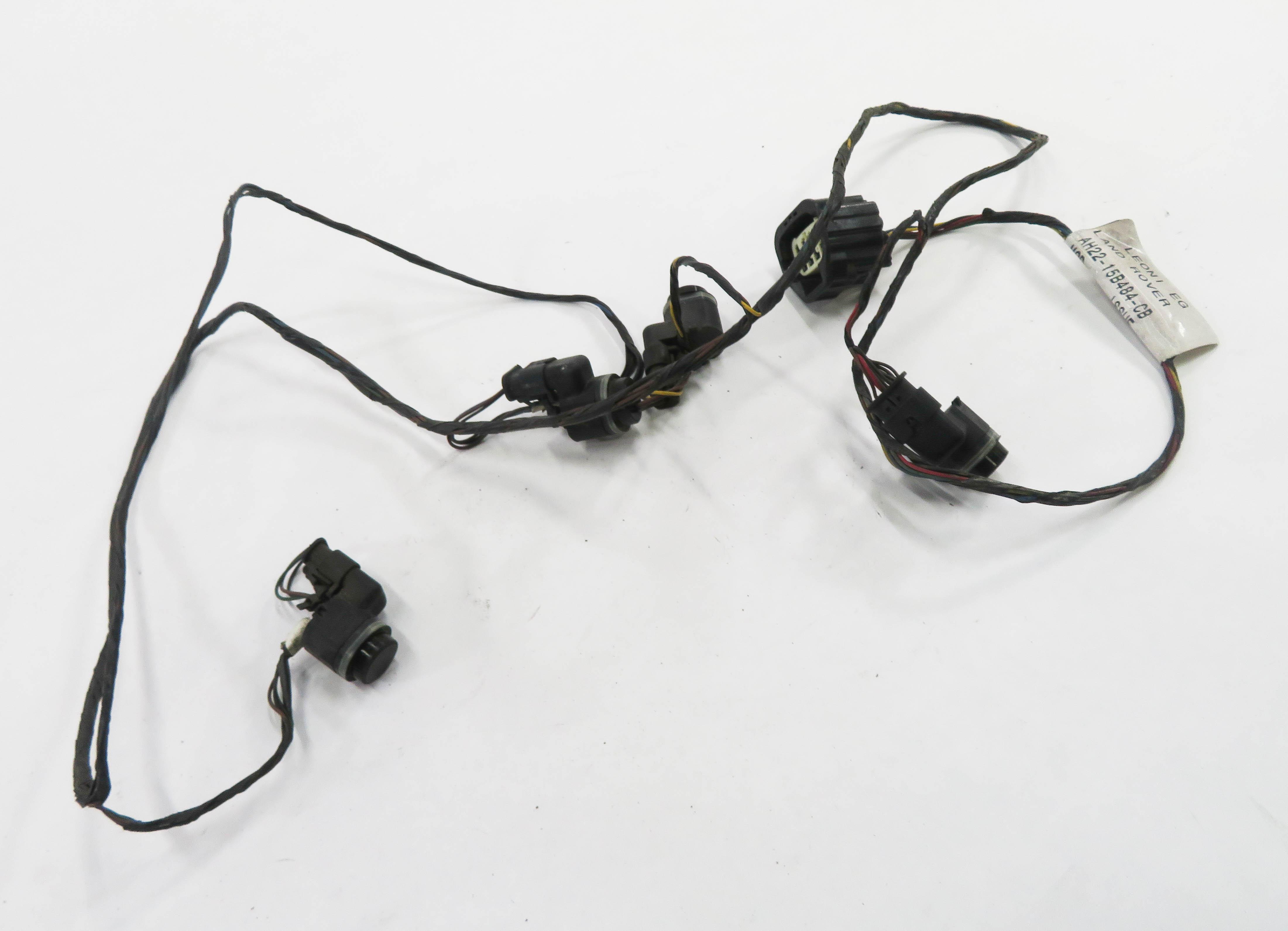 2010 LAND ROVER LR4 - REAR PDC PARK DISTANCE SENSOR SET-4 w/ HARNESS (BLACK) — exact item pictured