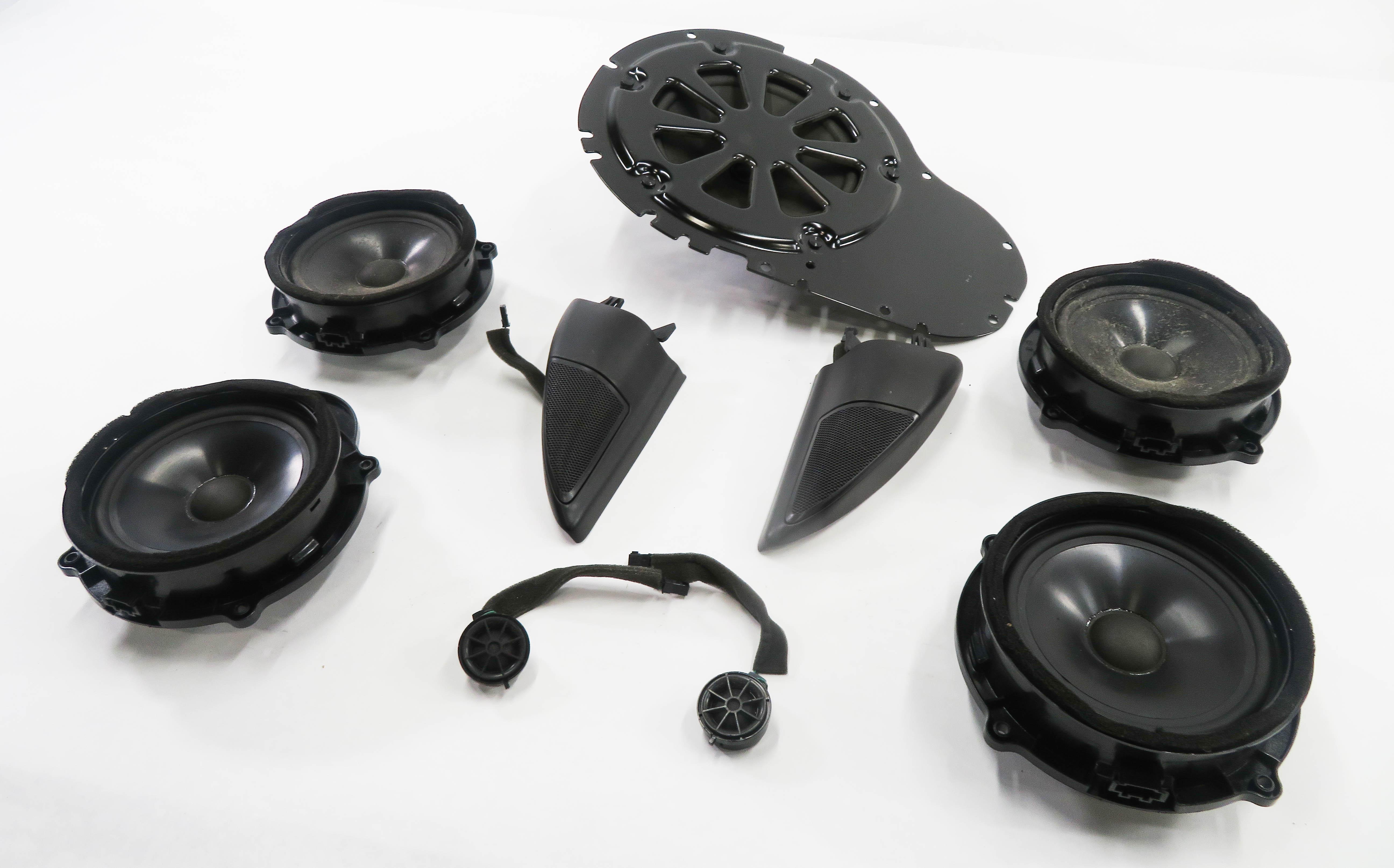 2010 LAND ROVER LR4 (L319) HARMAN AUDIO SUB SUBWOOFER TWEETER SPEAKER SET-9 — exact item pictured