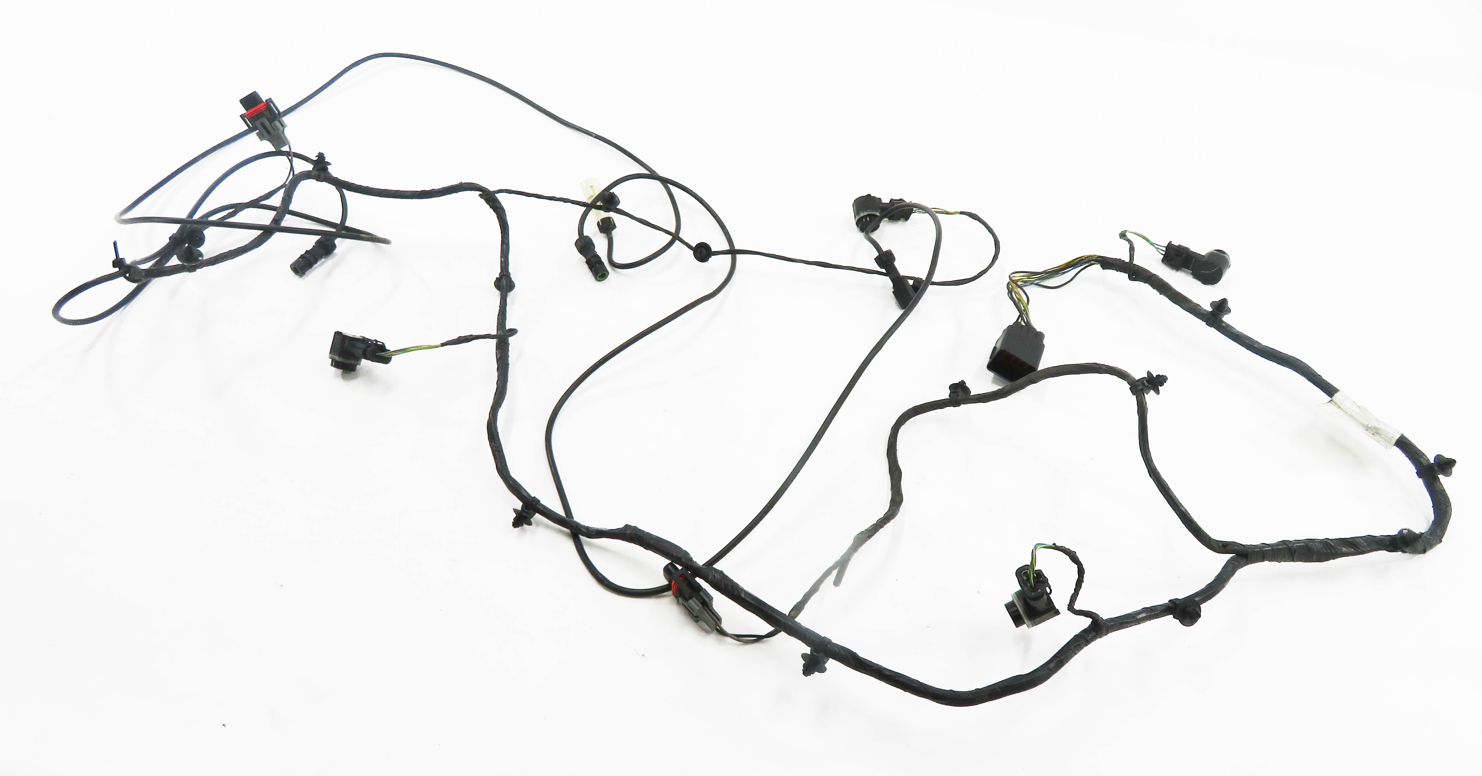 2011 RANGE ROVER (L322) FRONT PDC PARK DISTANCE SENSOR SET-4 w/ HARNESS (BLACK) — exact item pictured