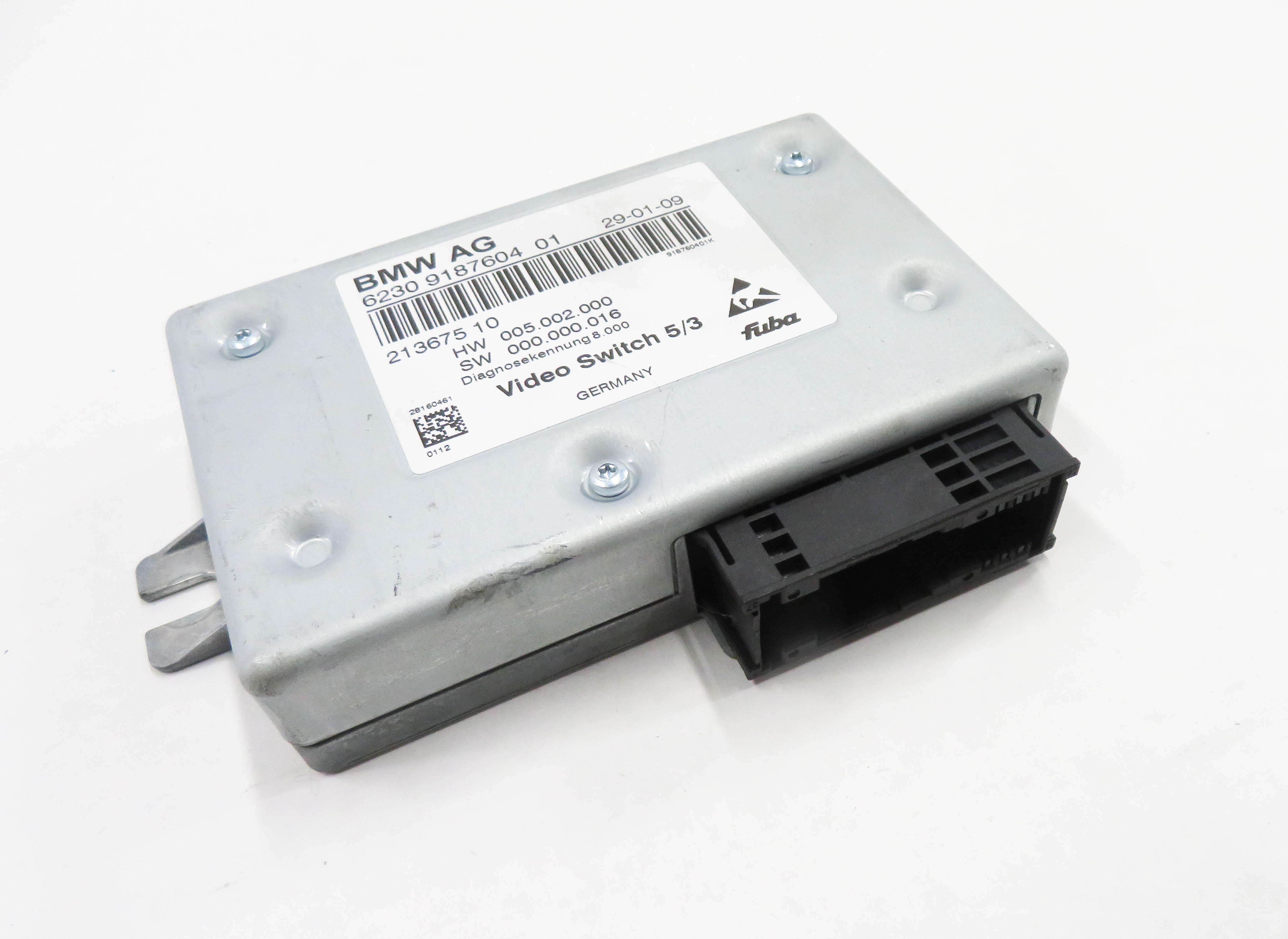 2009 BMW 750i (F01) REAR ENTERTAINMENT SYSTEM VIDEO SWITCH CONTROL MODULE — exact item pictured