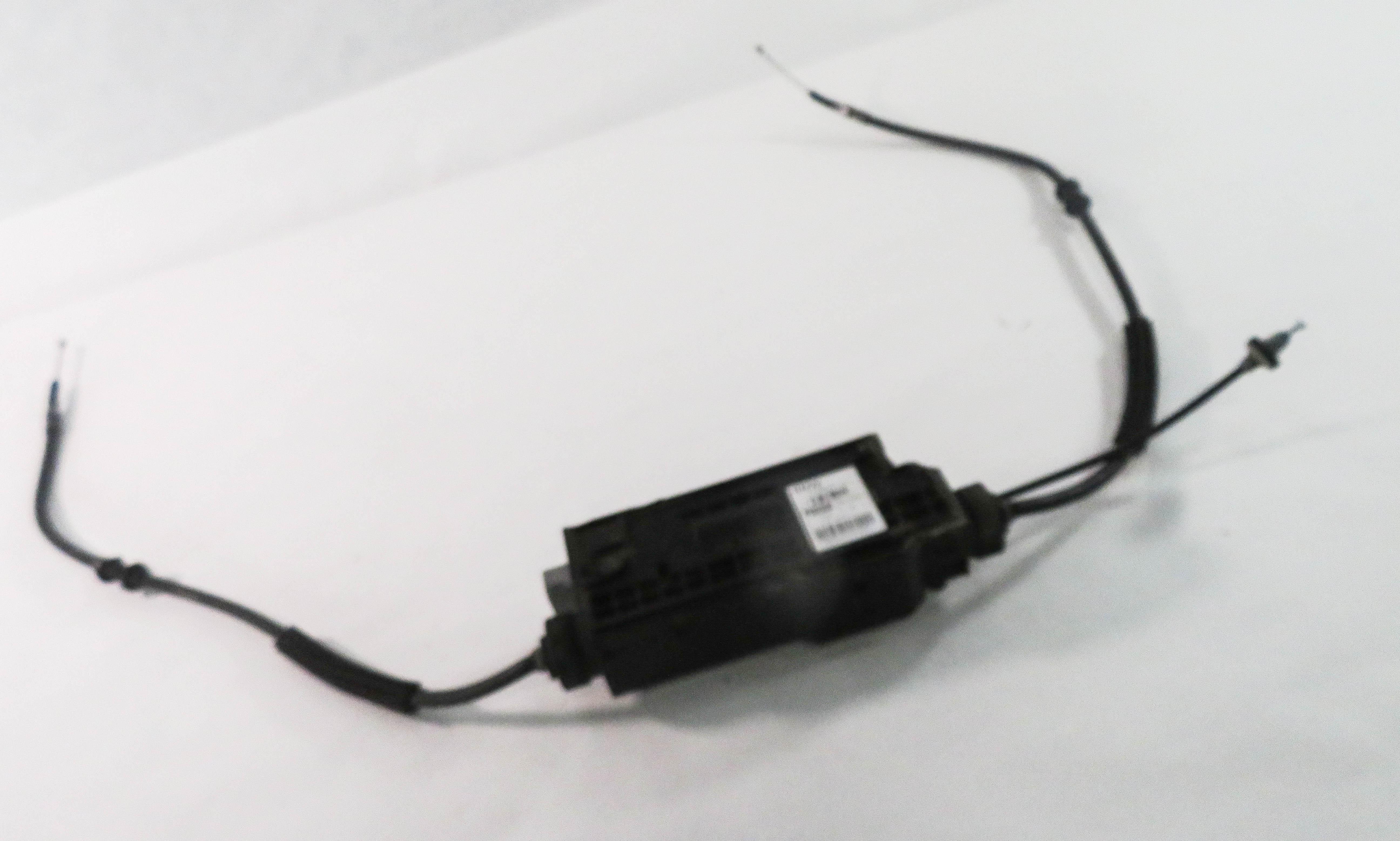 2009 BMW 750i (F01) ELECTRONIC EMERGENCY PARKING BRAKE ACTUATOR MOTOR w/ CABLES — exact item pictured