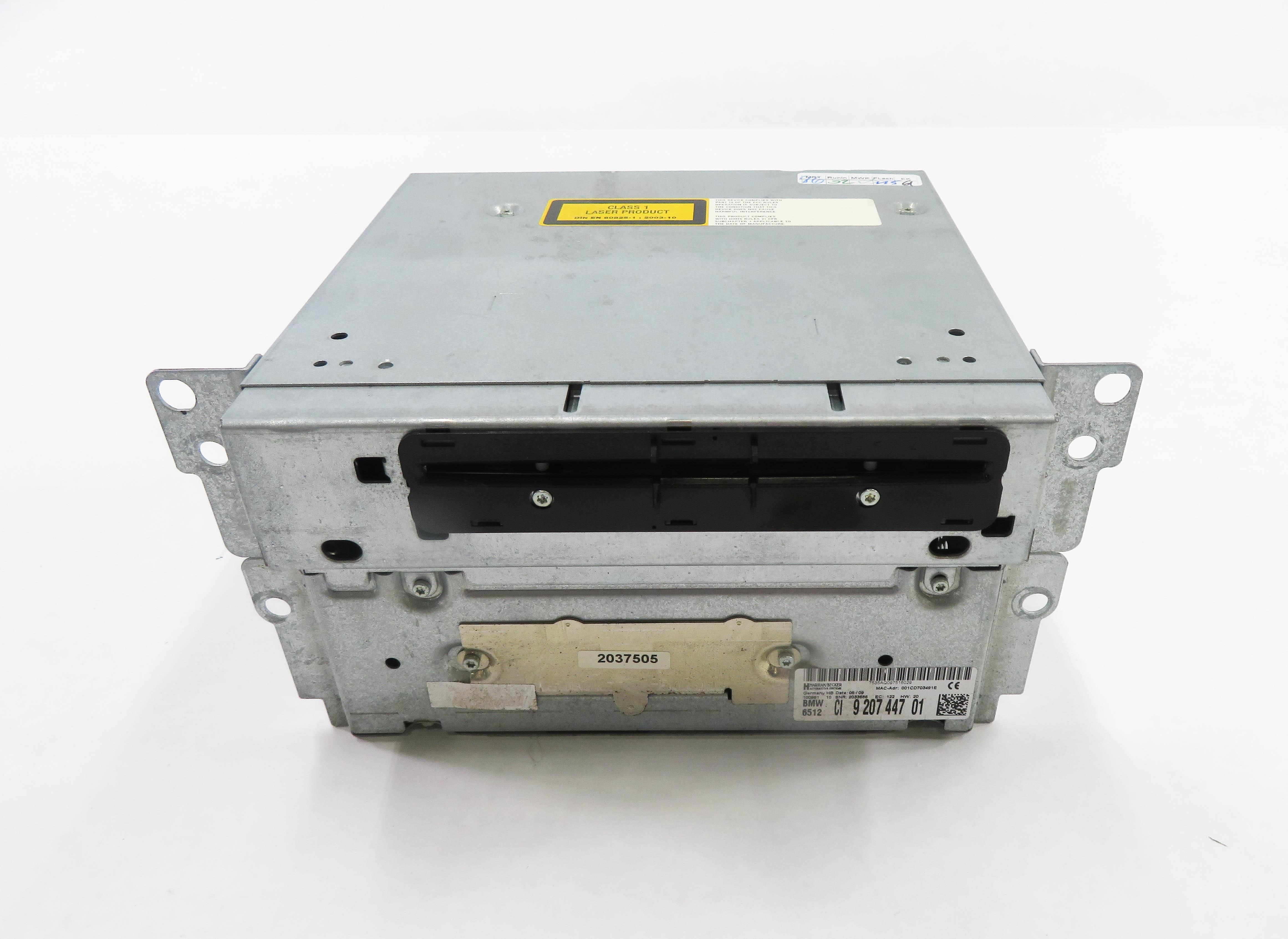 2009-2010 BMW 750i (F01) AM/FM RADIO STEREO RECEIVER CD PLAYER (2-DIN) — exact item pictured