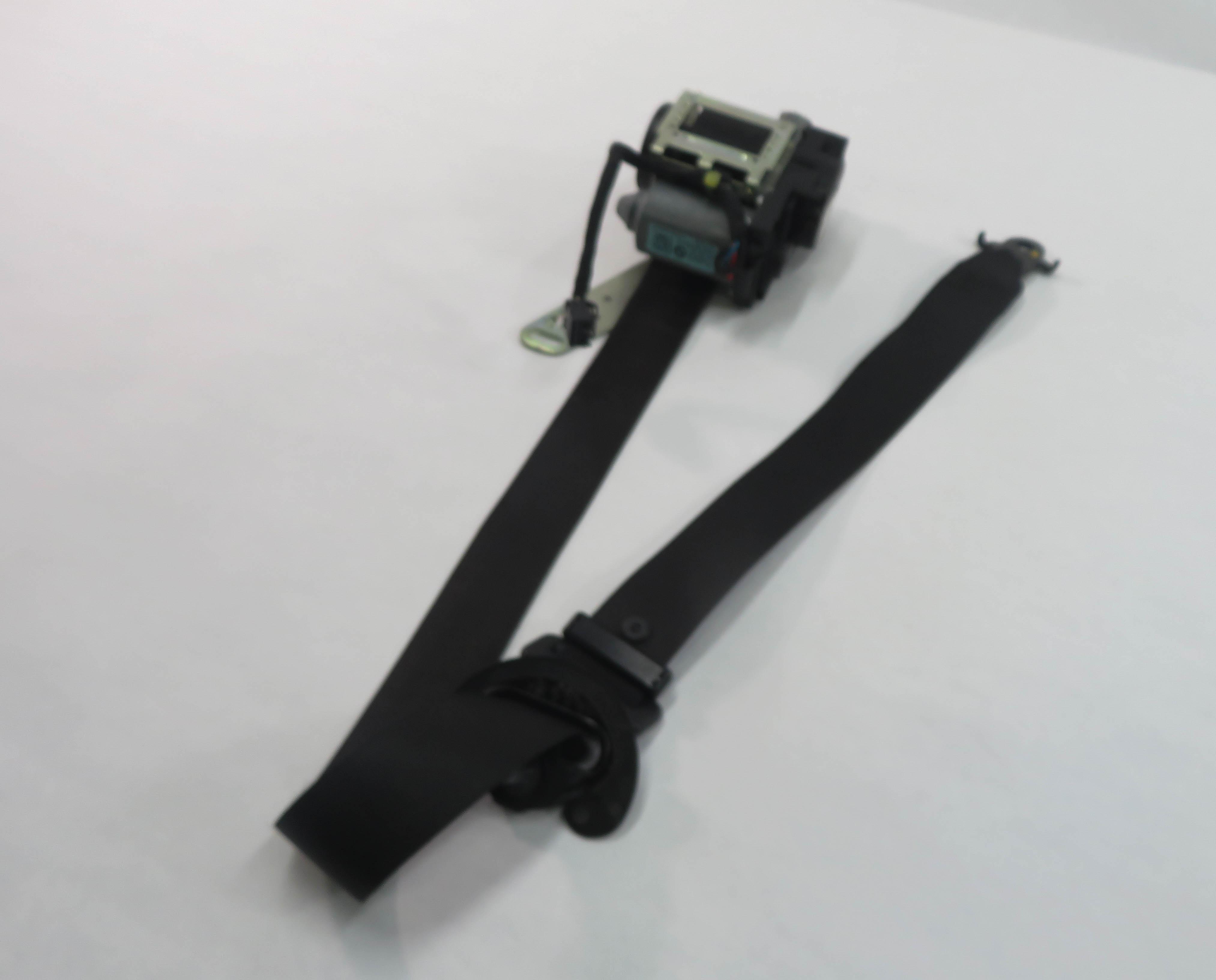 2009-2012 BMW 740i 750i 760i B7 (F01) LEFT DRIVER SEATBELT RETRACTOR (BLACK) — exact item pictured
