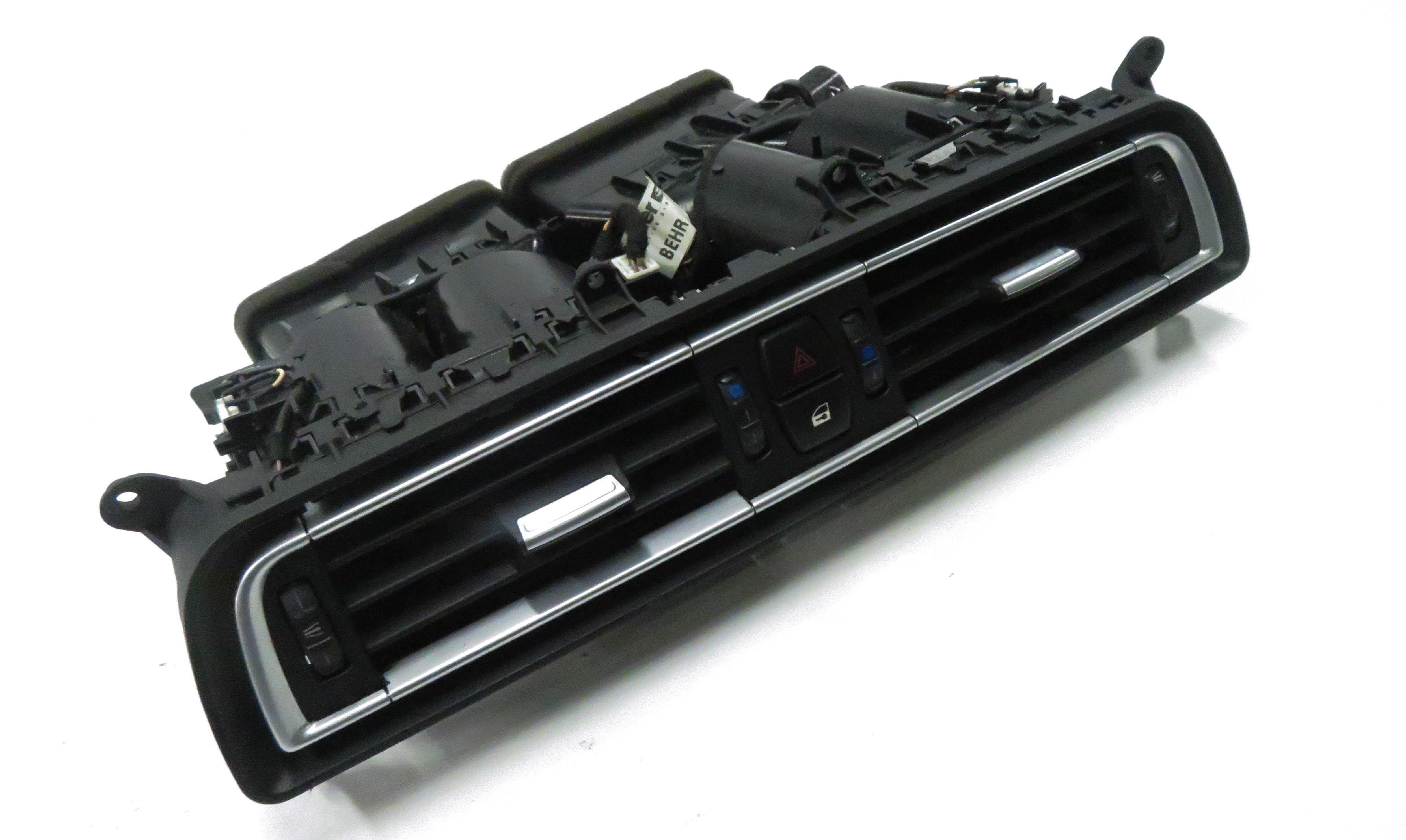 2010 BMW 750i (F01) CENTER DASH HEATER A/C AIR VENT w/ HAZARD & CENTRAL LOCK — exact item pictured