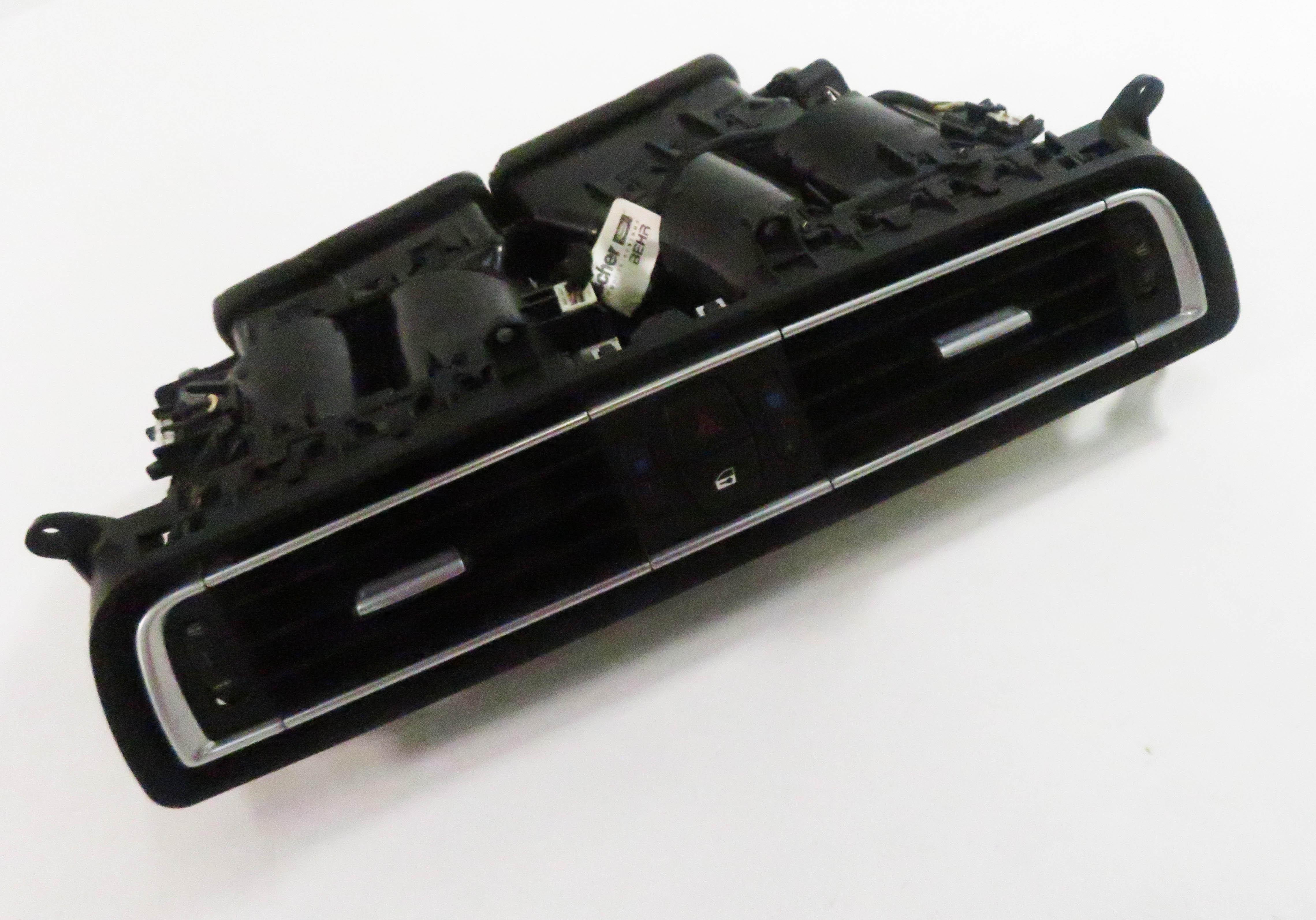2009 BMW 750i (F01) CENTER DASH HEATER A/C AIR VENT w/ HAZARD & LOCK SWITCH — exact item pictured