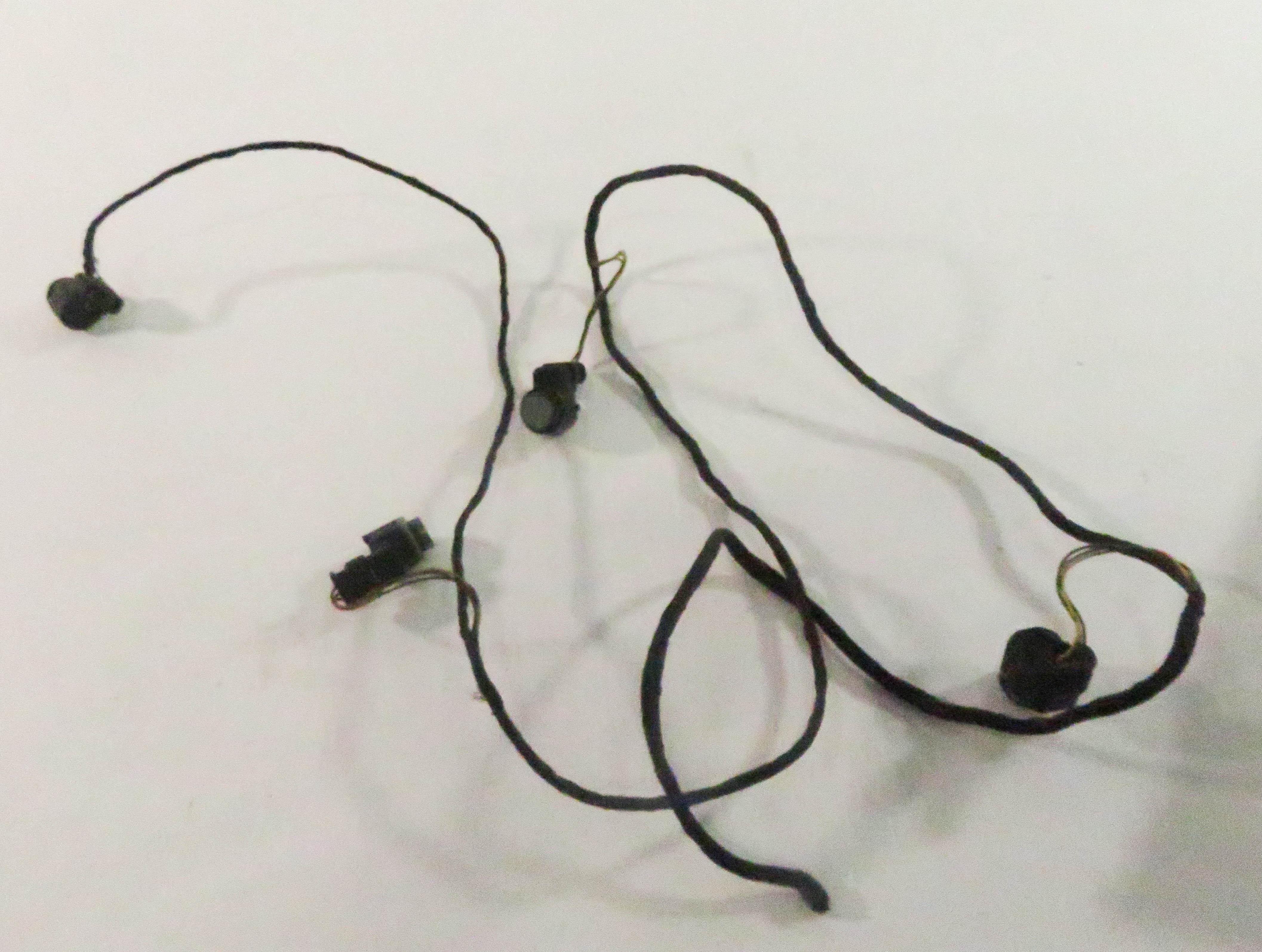 2009 BMW 750i (F01) REAR PDC PARK DISTANCE SENSOR SET w/ HARNESS (SPACE GRAY) — exact item pictured