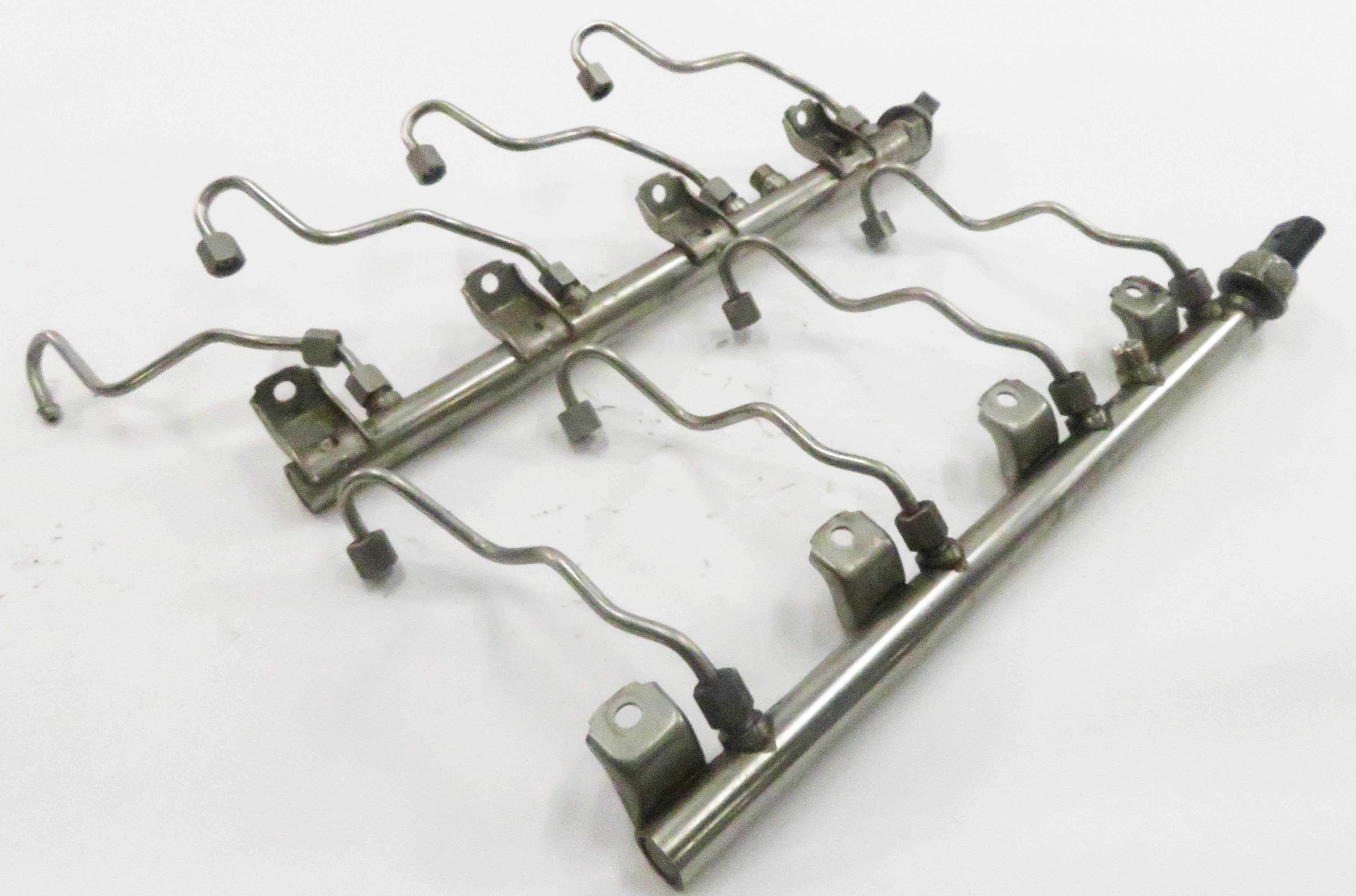 2009 BMW 750i (F01) 4.4L N63 V8 ENGINE - LEFT & RIGHT FUEL RAIL SET-2 — exact item pictured