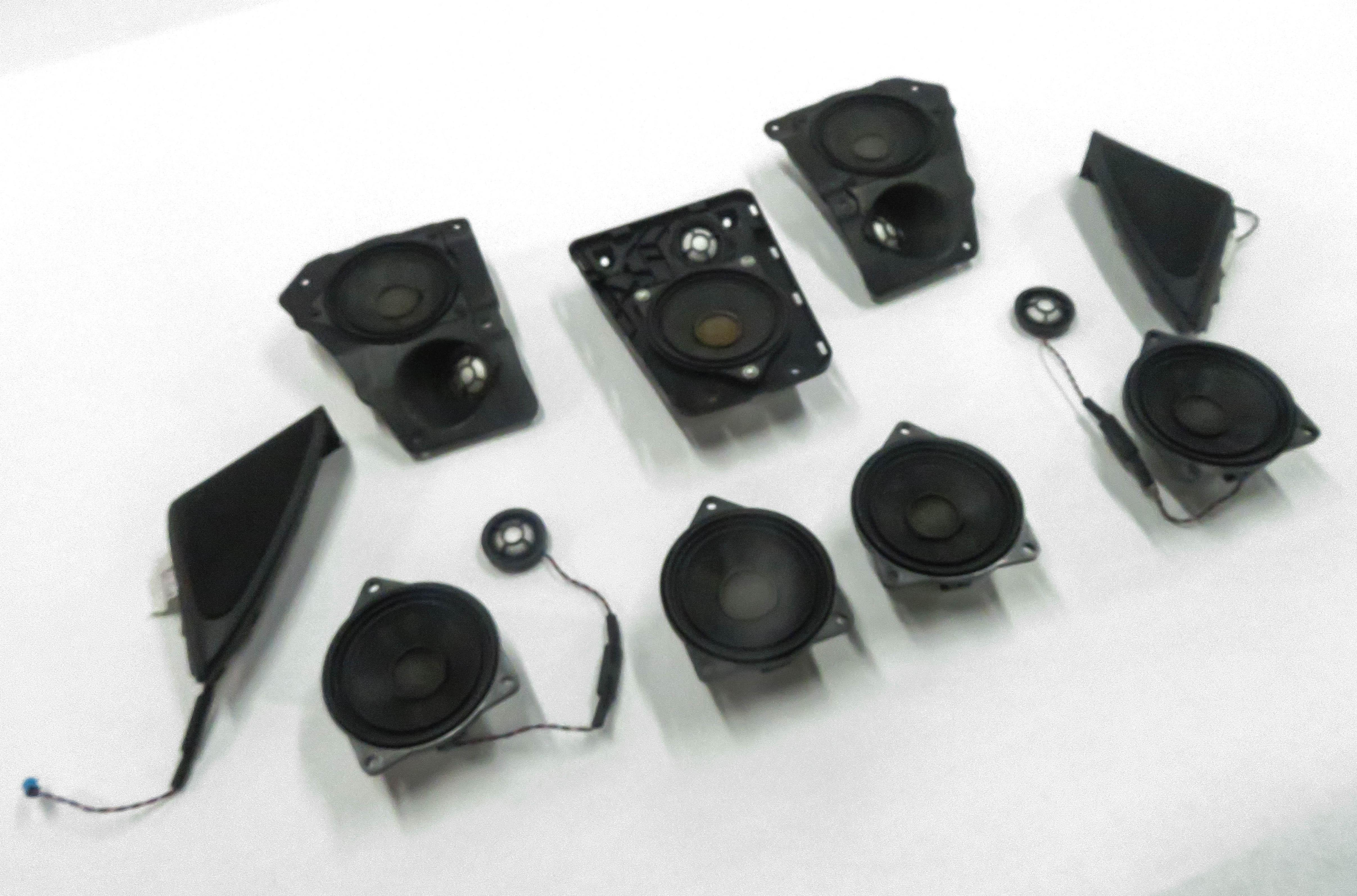 2009 BMW 750Li (F02 F04) LWB HiFi AUDIO SUBWOOFER TWEETER SPEAKER SET-11 — exact item pictured