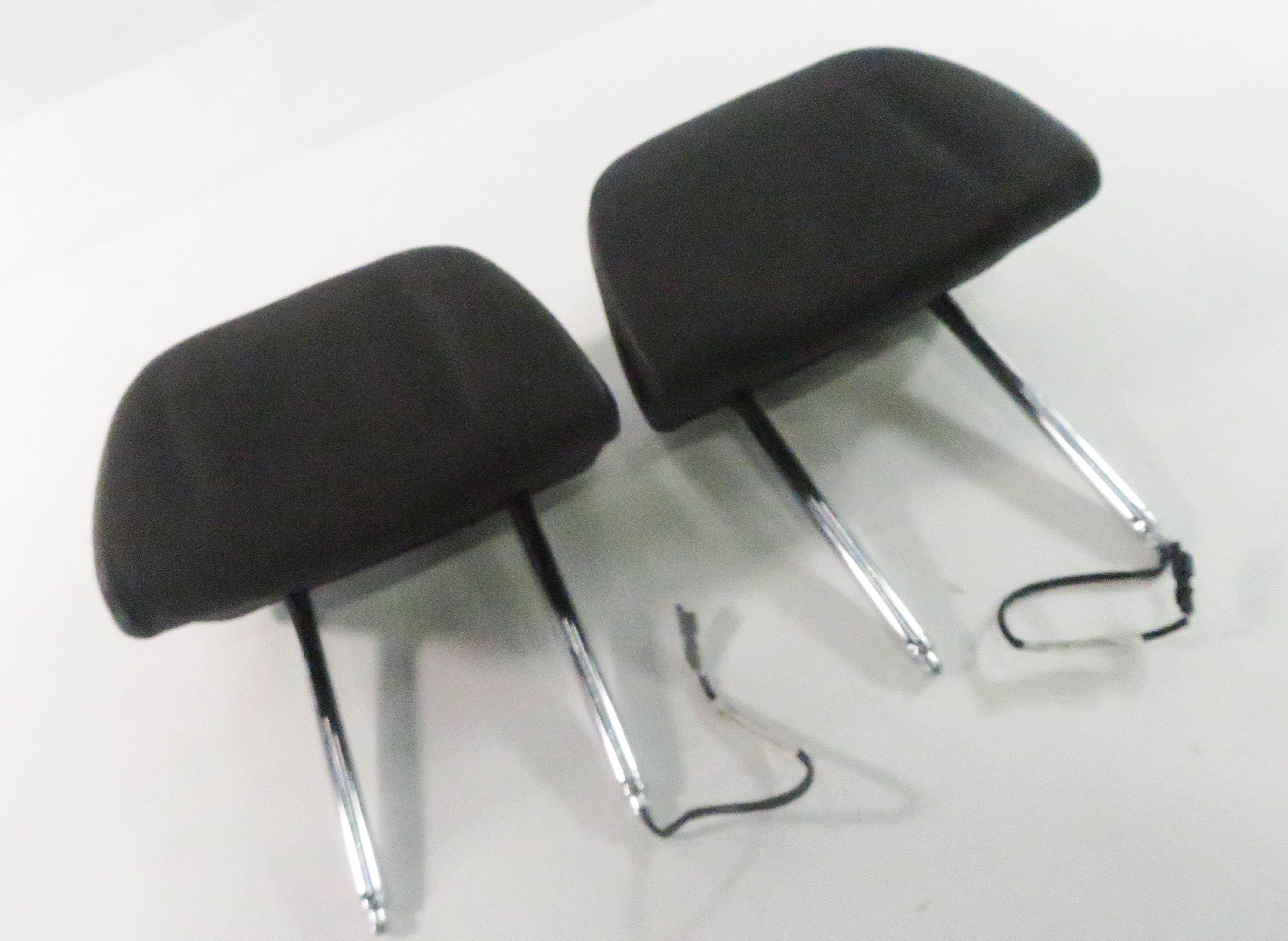 2011 BMW 550i (F10) FRONT LEFT & RIGHT HEADREST SET (BLACK DAKOTA LEATHER LCSW) — exact item pictured